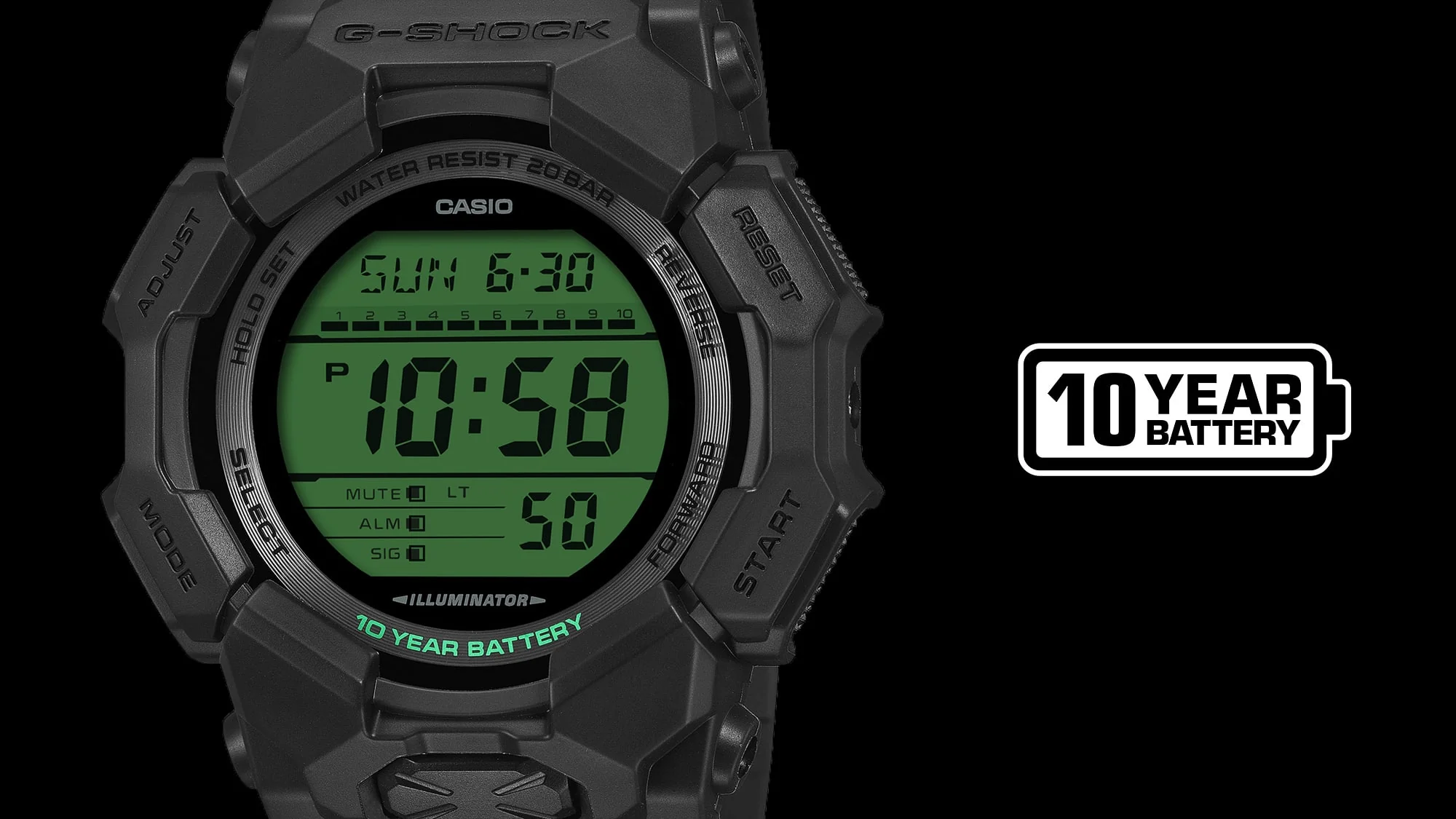 GD-010BEG-1 Reloj G-Shock de hombre correa de resina - Image 6