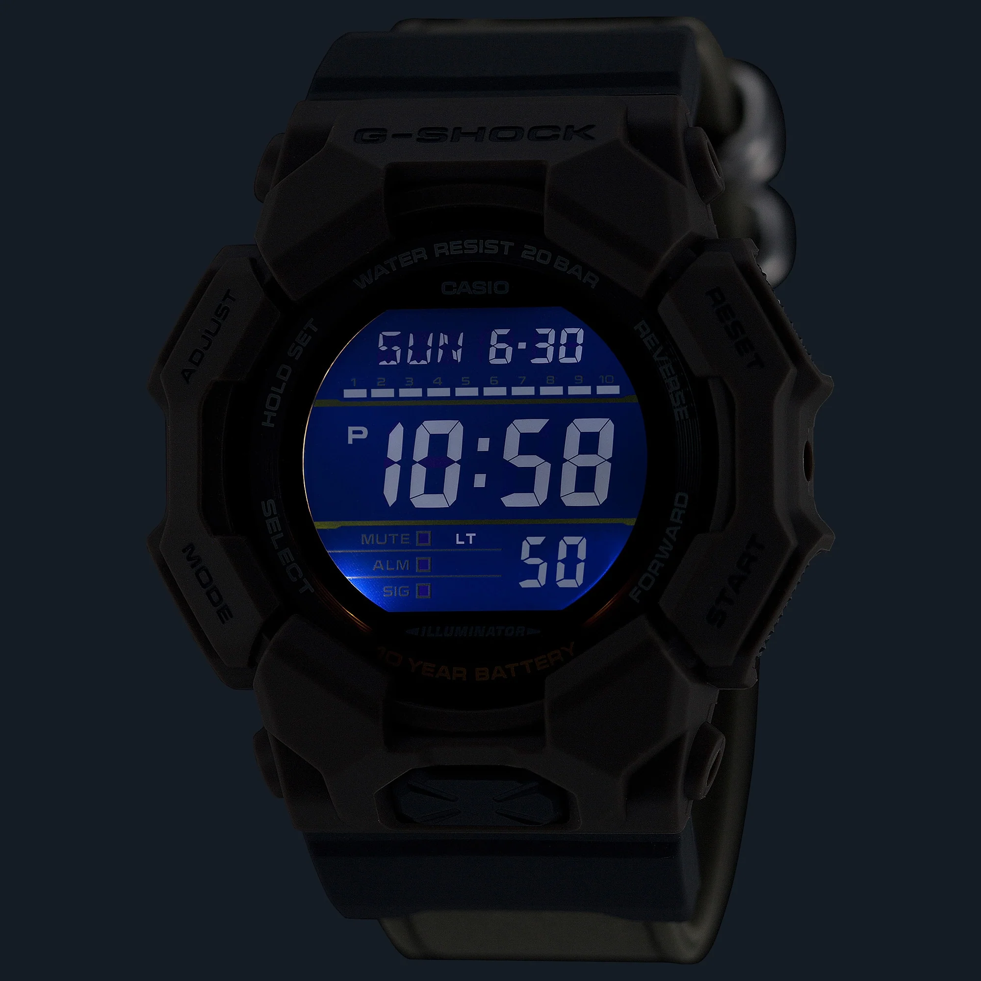 GD-010CE-5 G-Shock reloj de hombre pulsera de tela - Image 4