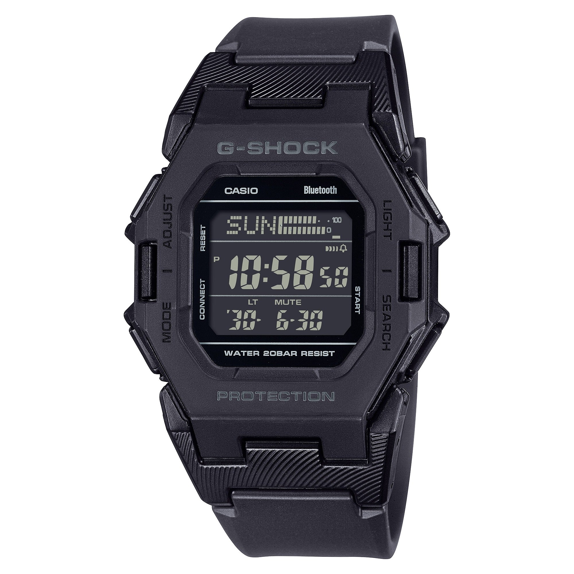 GD-B500-1 Reloj G-Shock Digital para caballero correa de caucho con bluetooth