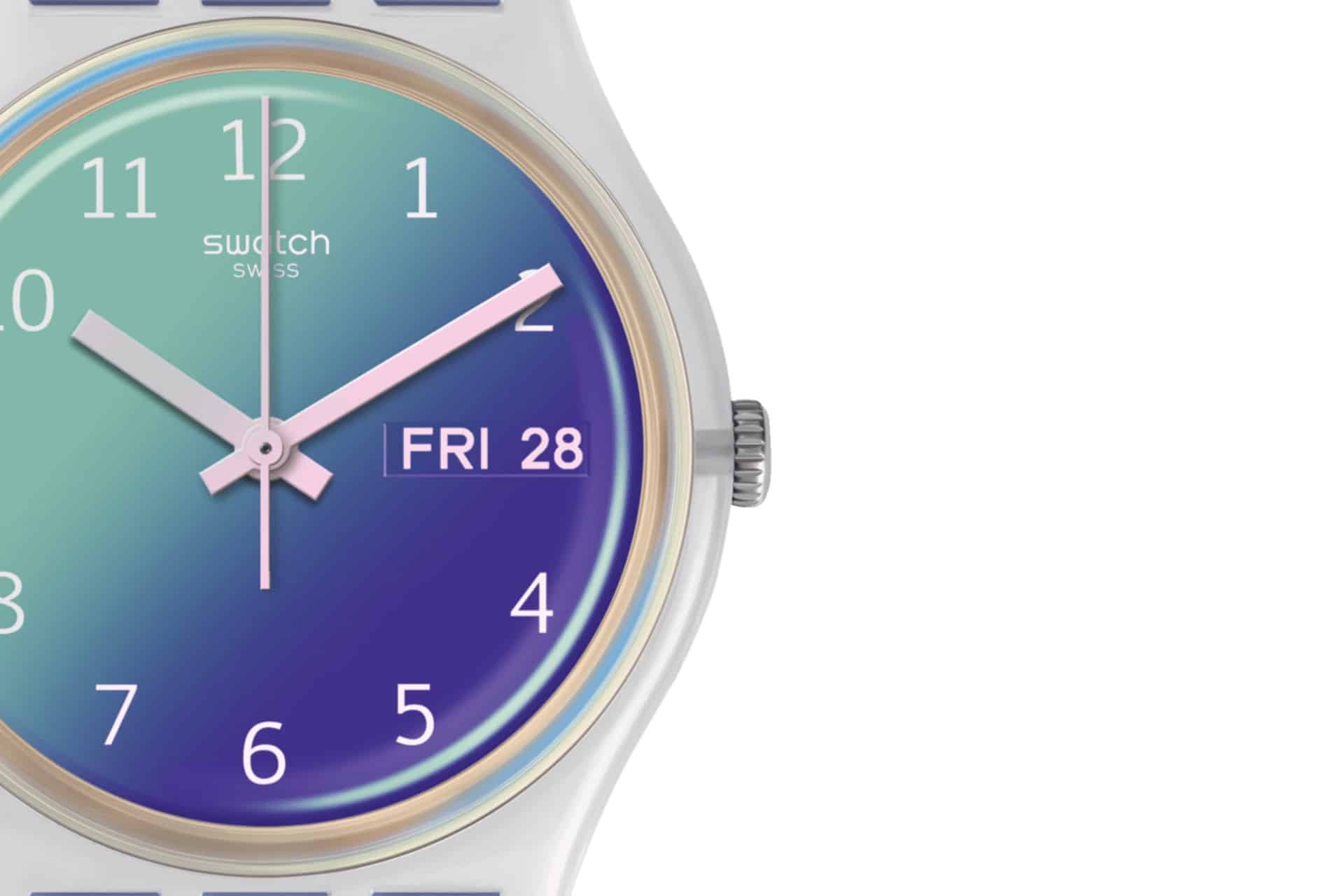 GE718 Swatch Ultralavande Reloj para Señorita Banda de Caucho - Image 3