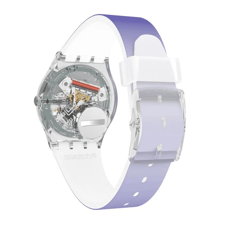GE718 Swatch Ultralavande Reloj para Señorita Banda de Caucho - Image 4
