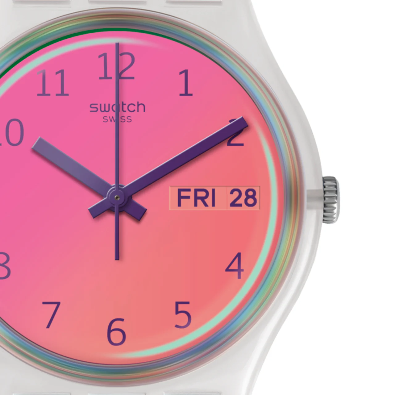 GE719 Reloj Swatch Ultrafushia Análogo para Señorita correa de Caucho - Image 2