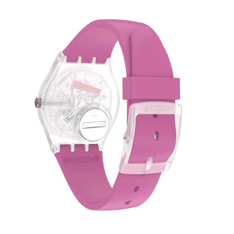 GE724 Reloj Swatch Rinse Repeat Pink de dama correa de silicona - Image 3