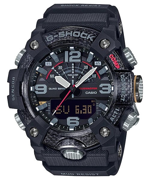 GG-B100-1A Reloj G-Shock Doble Hora para hombre pulsera de resina con bluetooth