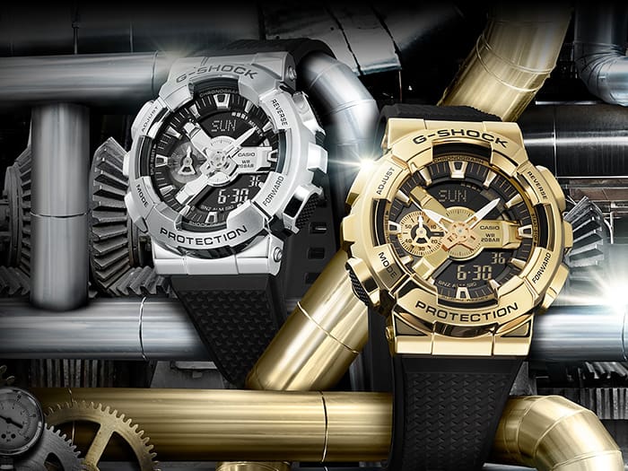 GM-110-1A Reloj G-Shock para Hombre Correa de Resina Doble Hora - Image 4