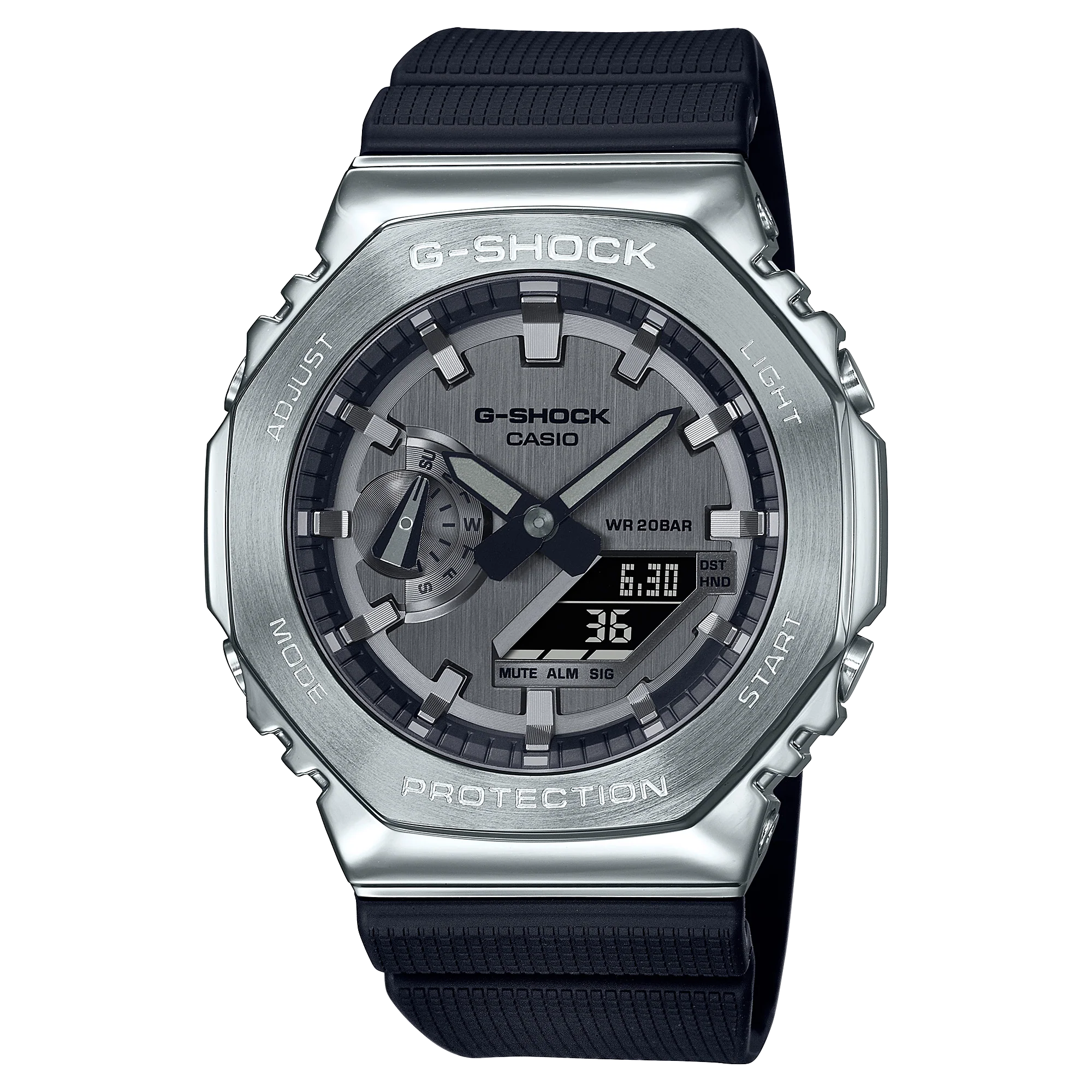 GM-2100-1A Reloj D-Shock de caballero pulsera de resina