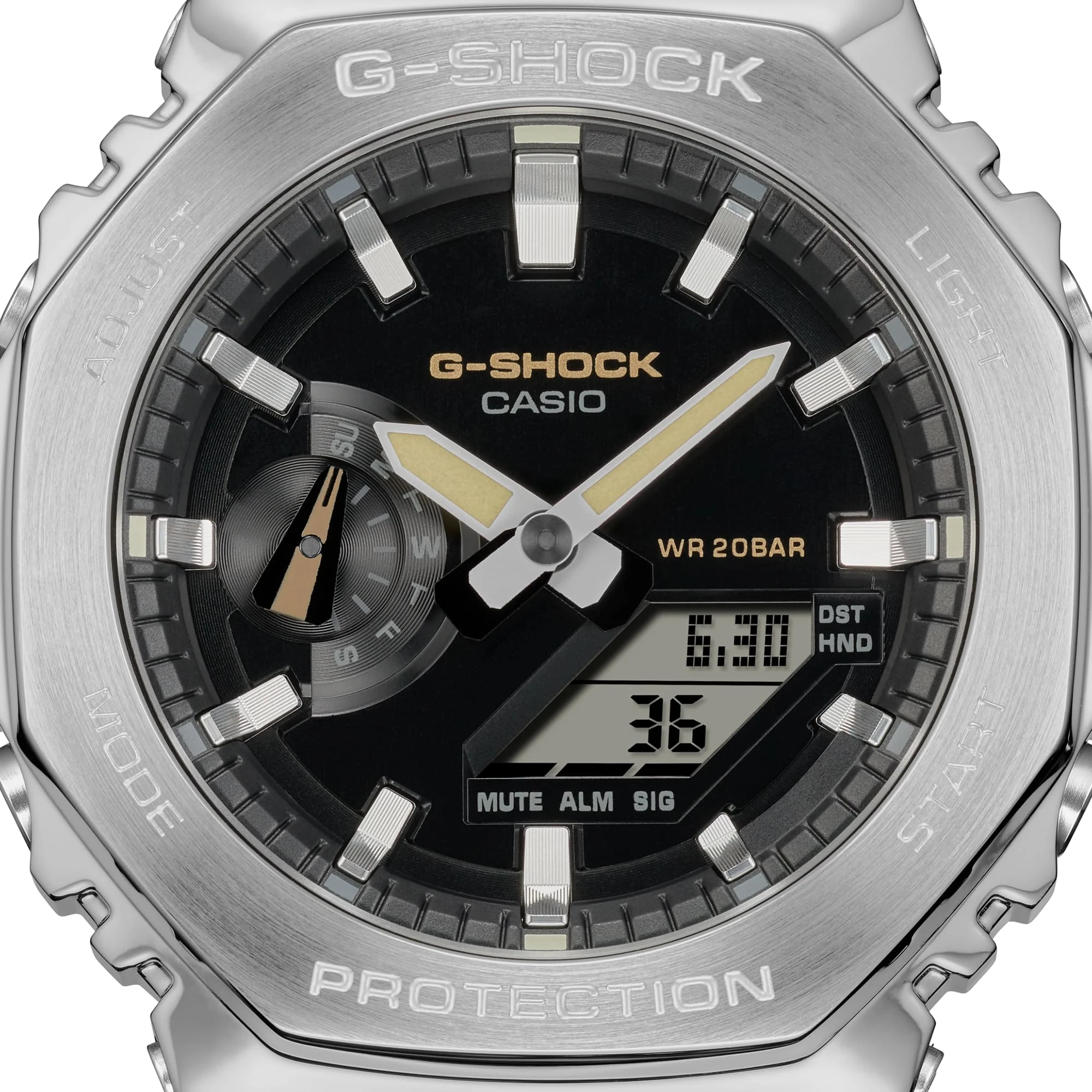 GM-2100C-5A G-Shock G-Steel Reloj para Hombre Pulsera de Tela - Image 4