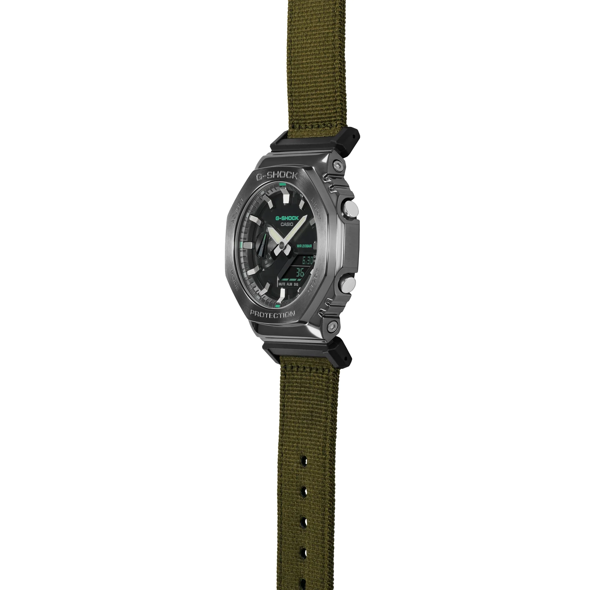 GM-2100CB-3A G-Shock G-Steel Reloj para Caballero Pulsera de Tela - Image 5