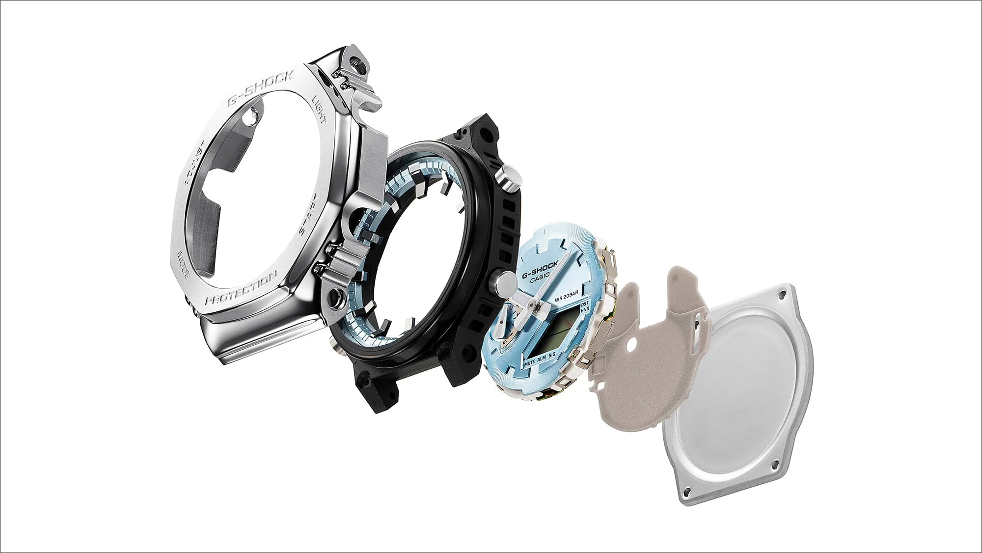 GM-2110D-2B G-Shock reloj para caballero pulsera de metal - Image 5