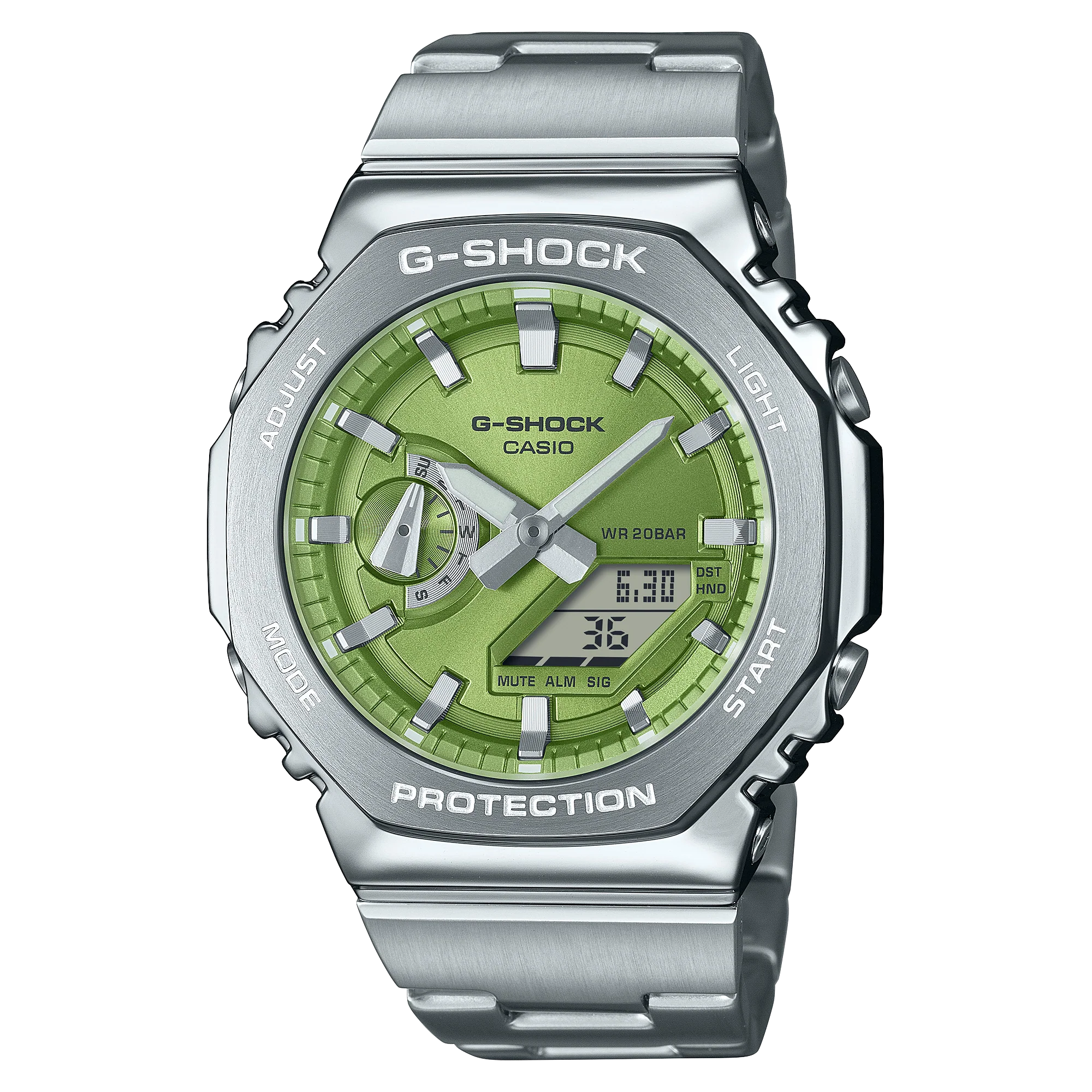 GM-2110D-3A Reloj G-Shock de caballero banda de metal 50 mm