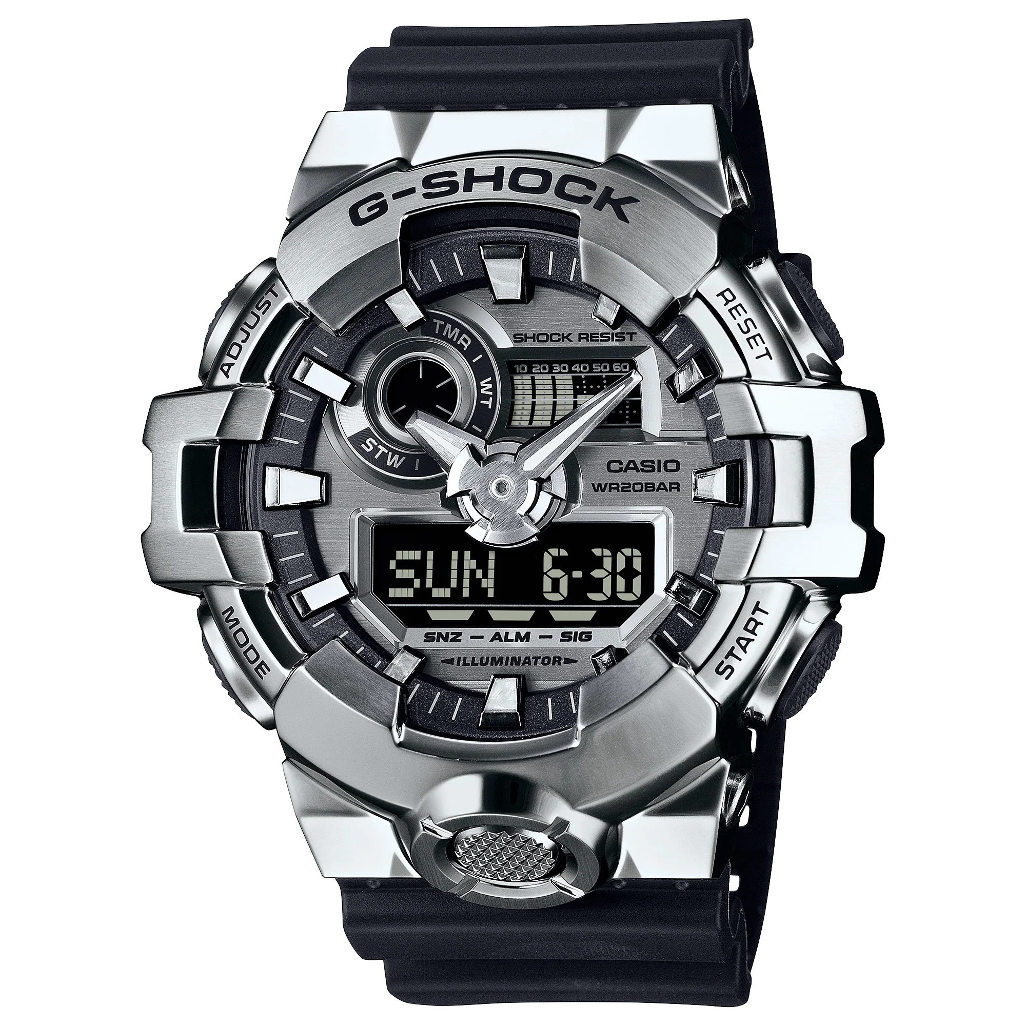 GM-700-1A Reloj G-Shock de hombre banda de caucho