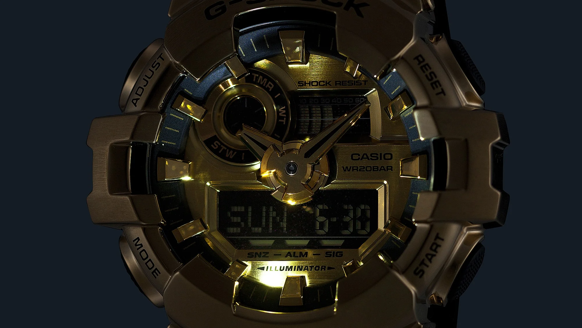 GM-700G-9A Reloj G-Shock de hombre pulsera de resina - Image 3
