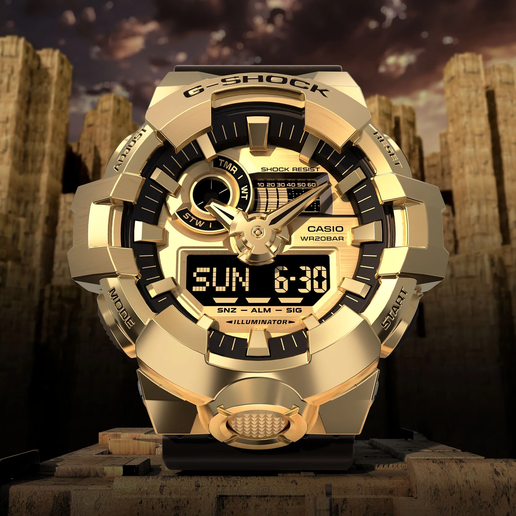 GM-700G-9A Reloj G-Shock de hombre pulsera de resina - Image 6