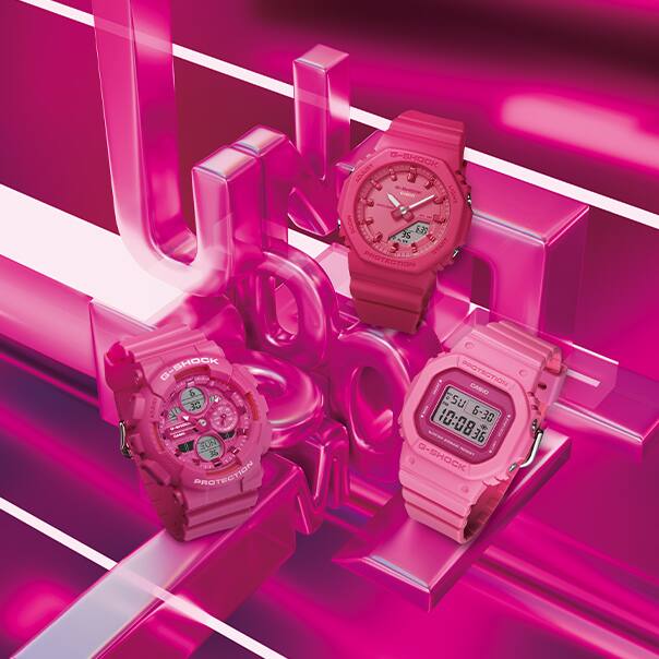 GMD-S5610PP-4 Reloj G-Shock de dama pulsera de caucho - Image 3