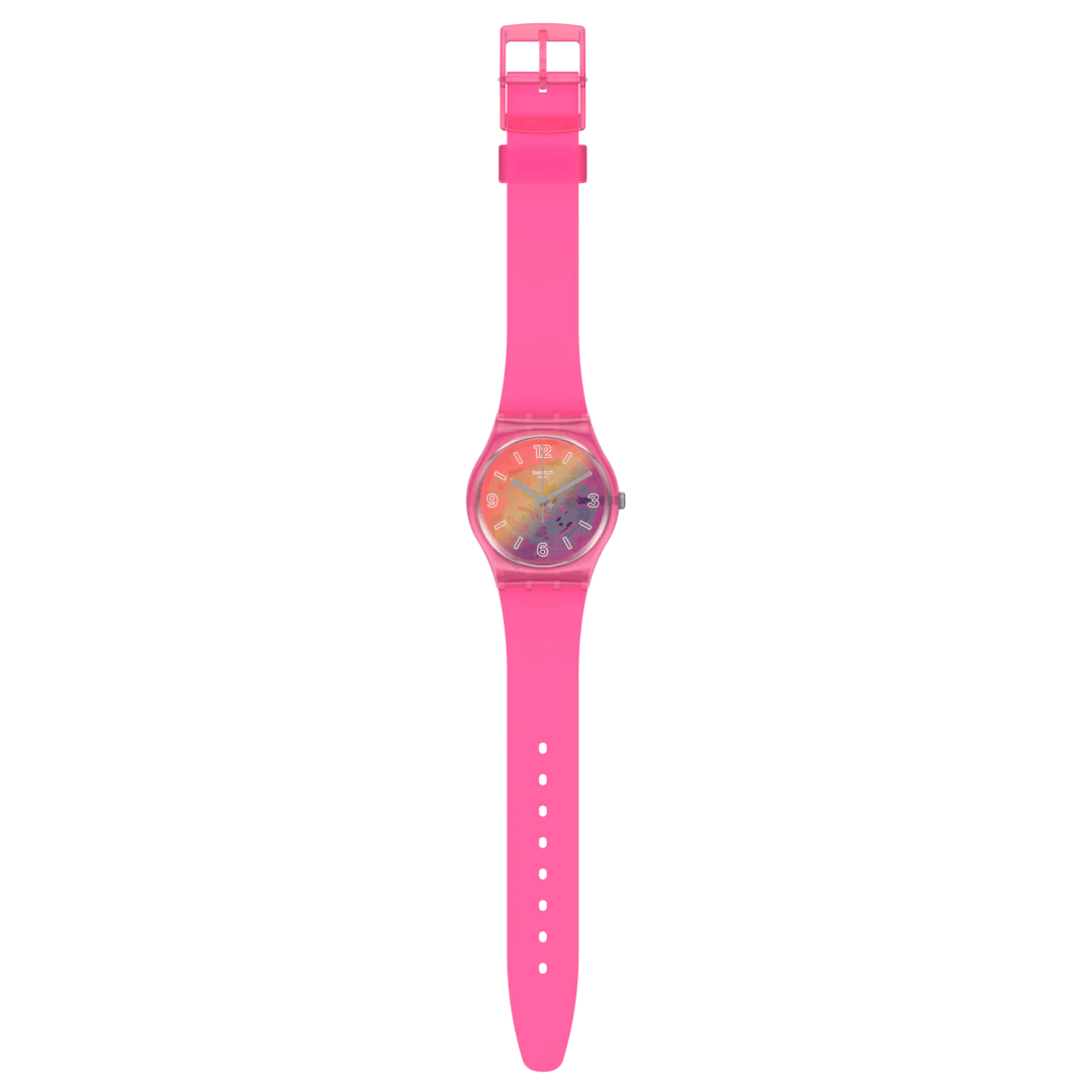 GP174 Reloj Swatch Orange Disco Fever de mujer banda de resina - Image 2