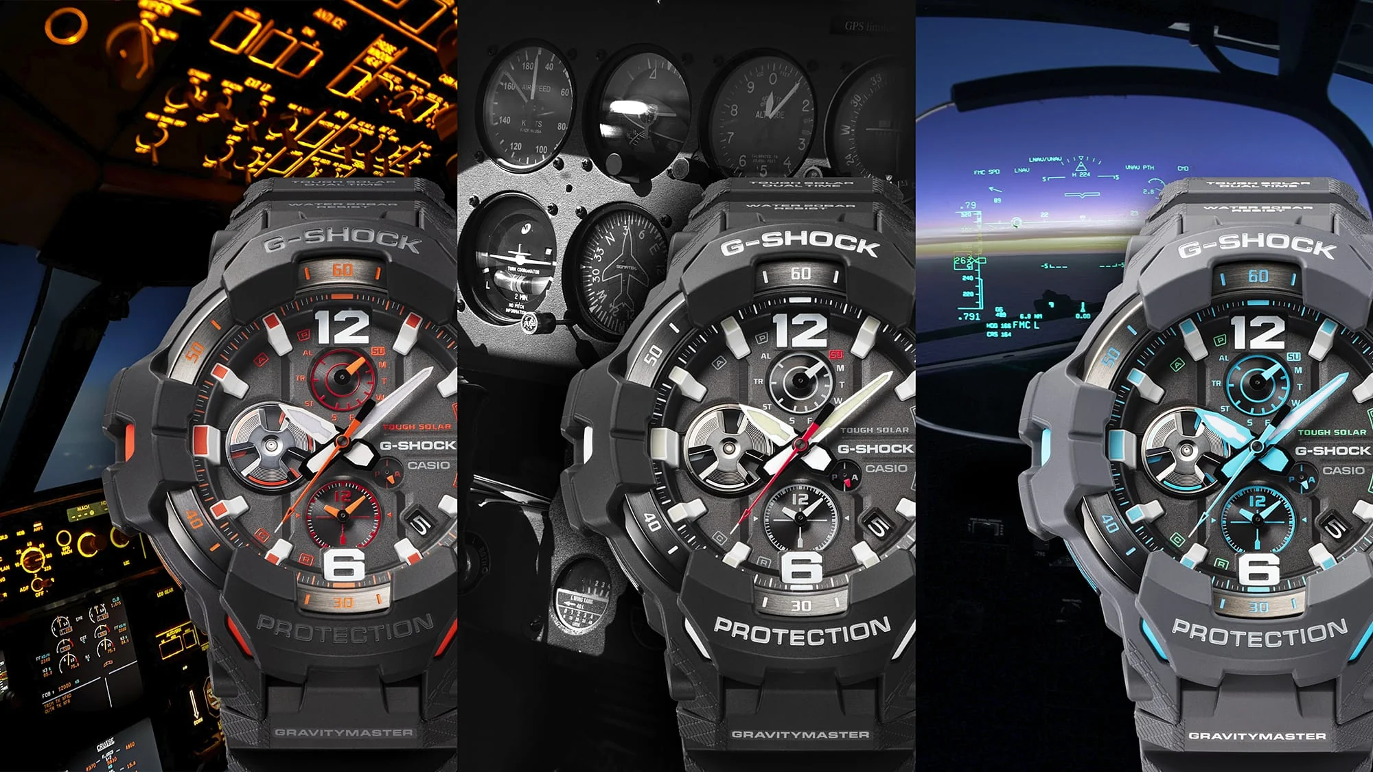 GR-B300-1A4 G-Shock Master of G-Aire Gravitymaster Reloj para Hombre Pulsera de Goma con Bluetooth - Image 5