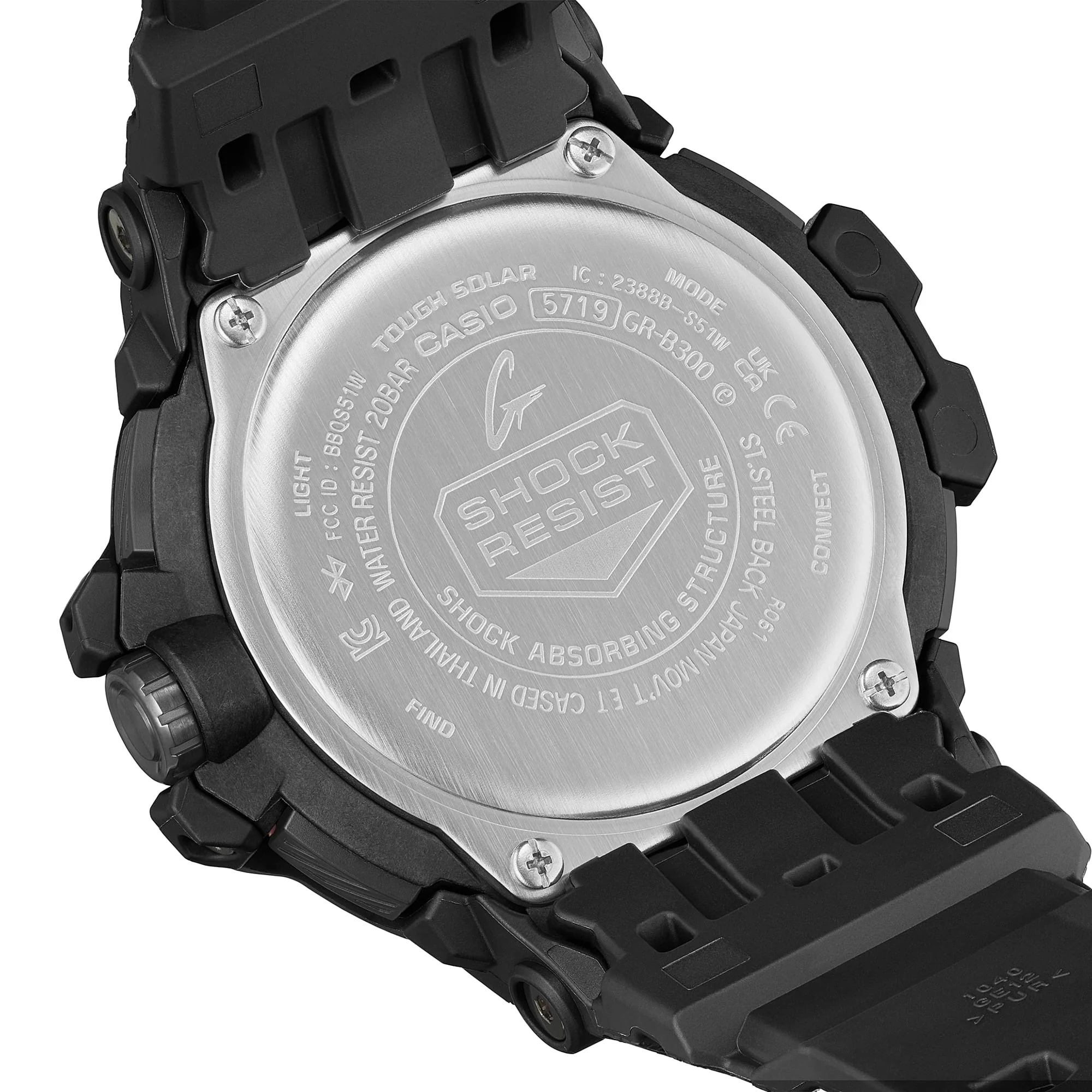 GR-B300-1A4 G-Shock Master of G-Aire Gravitymaster Reloj para Hombre Pulsera de Goma con Bluetooth - Image 9