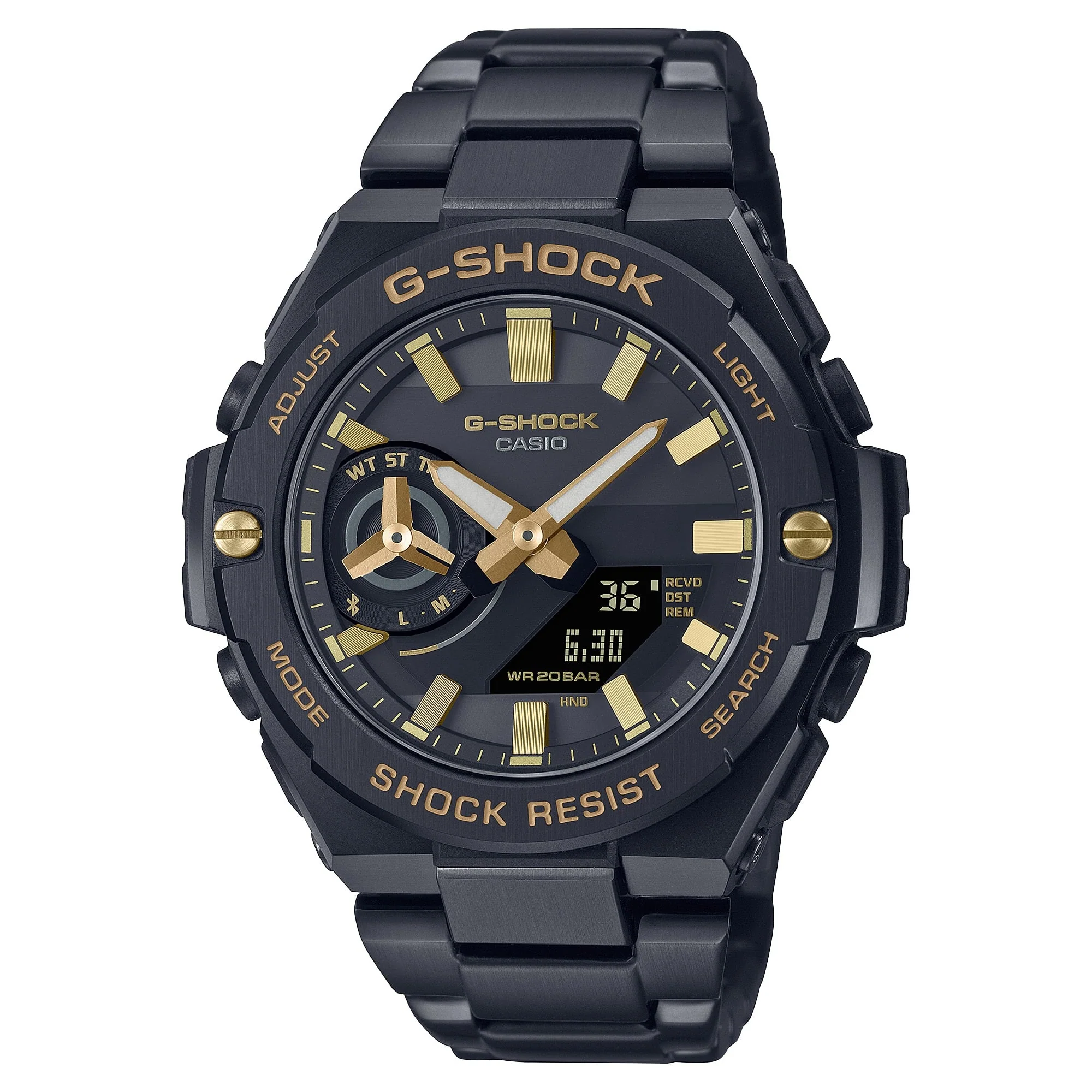 GST-B500BD-1A9 G-Shock G-Steel Reloj para Caballero Pulsera de Metal con Bluetooth