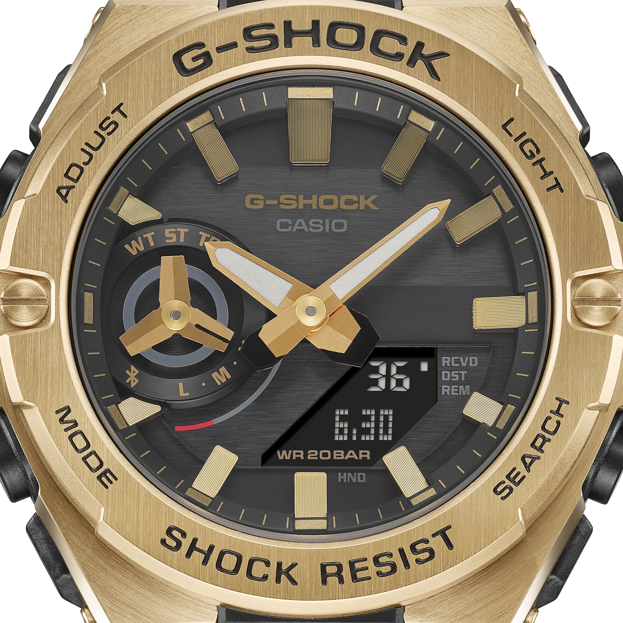 GST-B500GD-9A G-Shock G-Steel Reloj para Hombre Pulsera de Acero Inoxidable con Bluetooth - Image 3