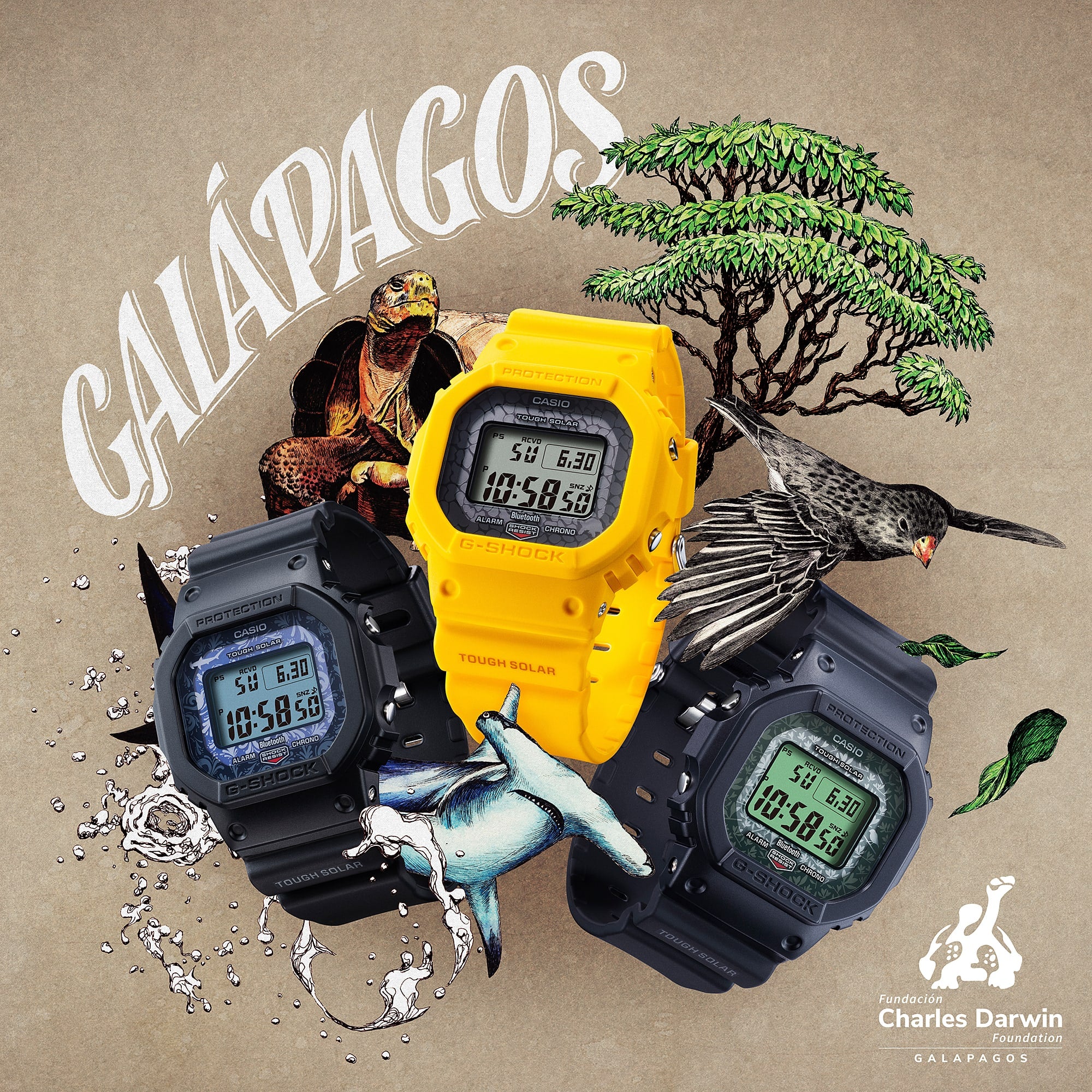 GW-B5600CD-1A3 Reloj G-Shock Pulsera de Caucho para Caballero Digital con Bluetooth - Image 4
