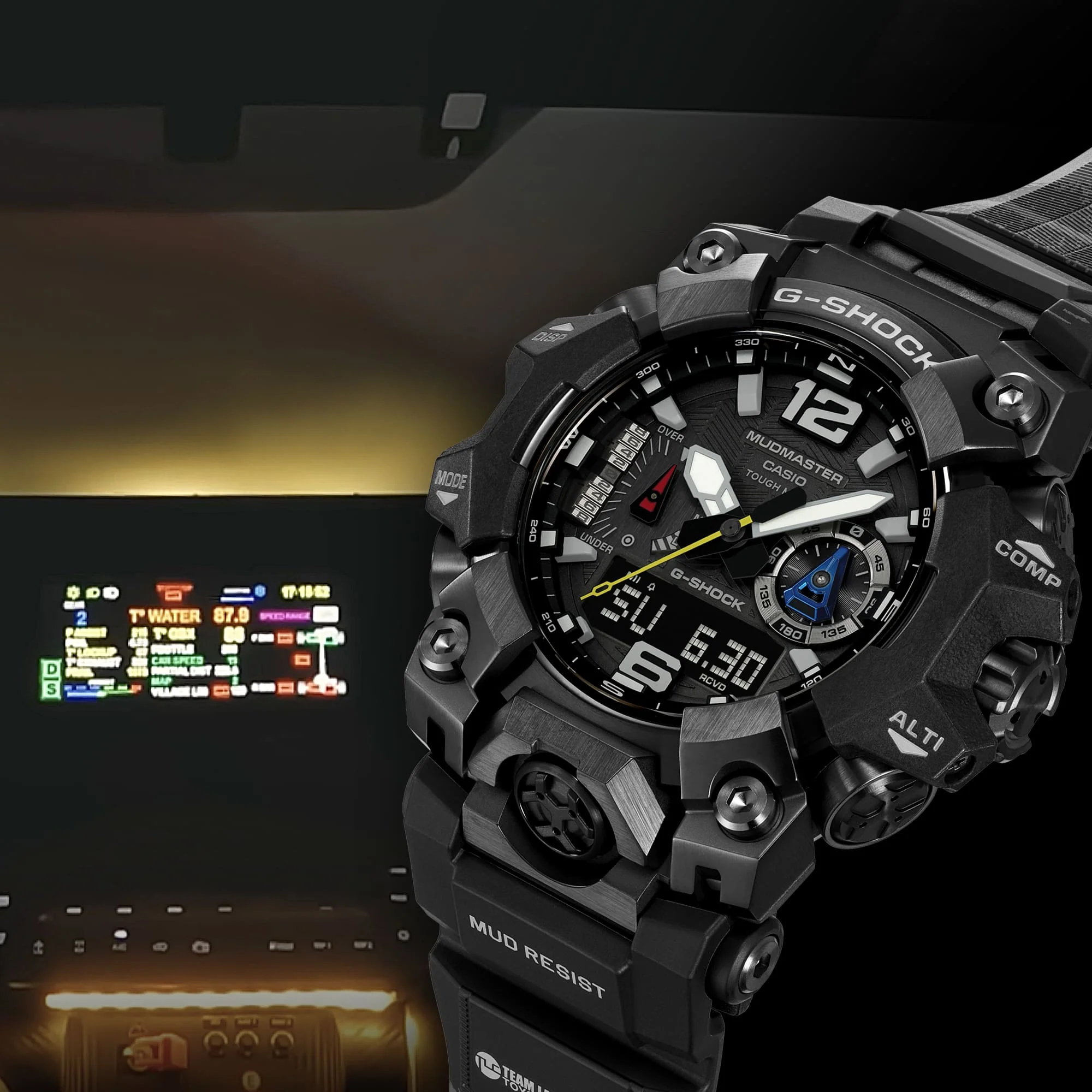GWG-B1000TLC-1A Reloj G-Shock Mudmaster Master of G de hombre correa de caucho Team Land Cruiser Toyota - Image 14