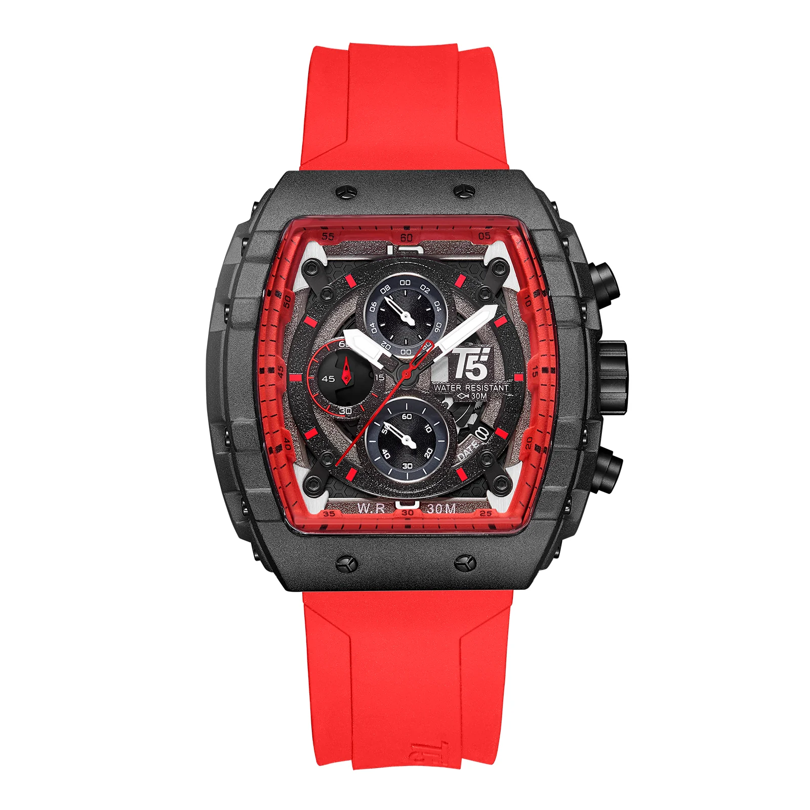H3856G Reloj T5 para hombre correa de metal - Image 5