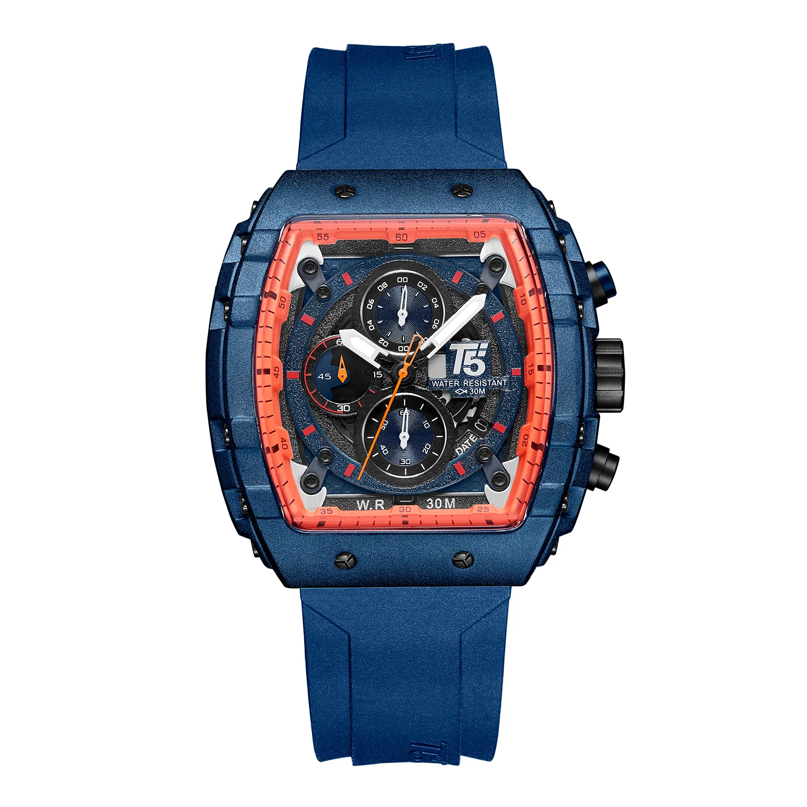 H3856G Reloj T5 para hombre correa de metal - Image 6
