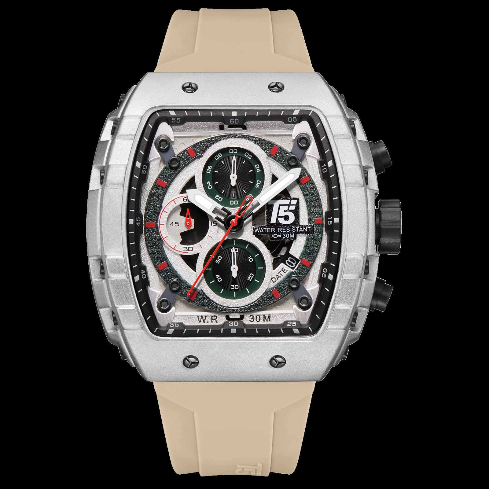 H3856G Reloj T5 para hombre correa de metal - Image 8