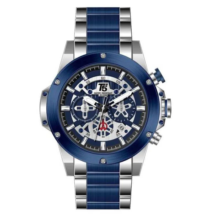 H4030G Reloj T5 para hombre banda de metal - Image 2