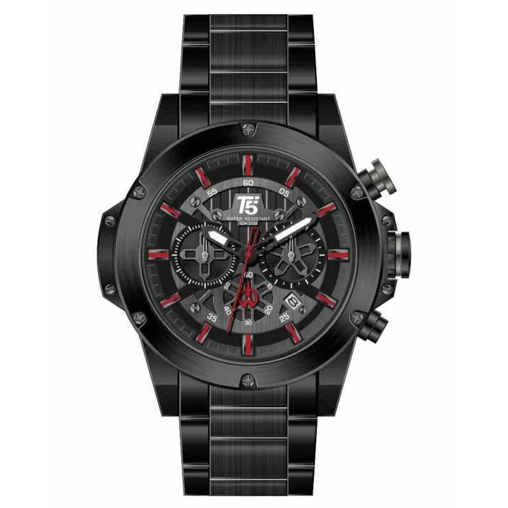 H4030G Reloj T5 para hombre banda de metal - Image 3