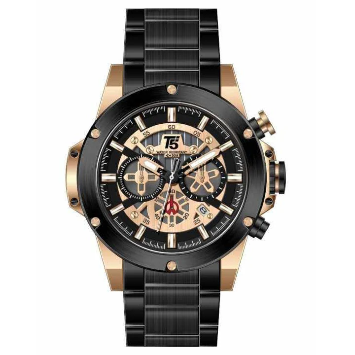H4030G Reloj T5 para hombre banda de metal - Image 5