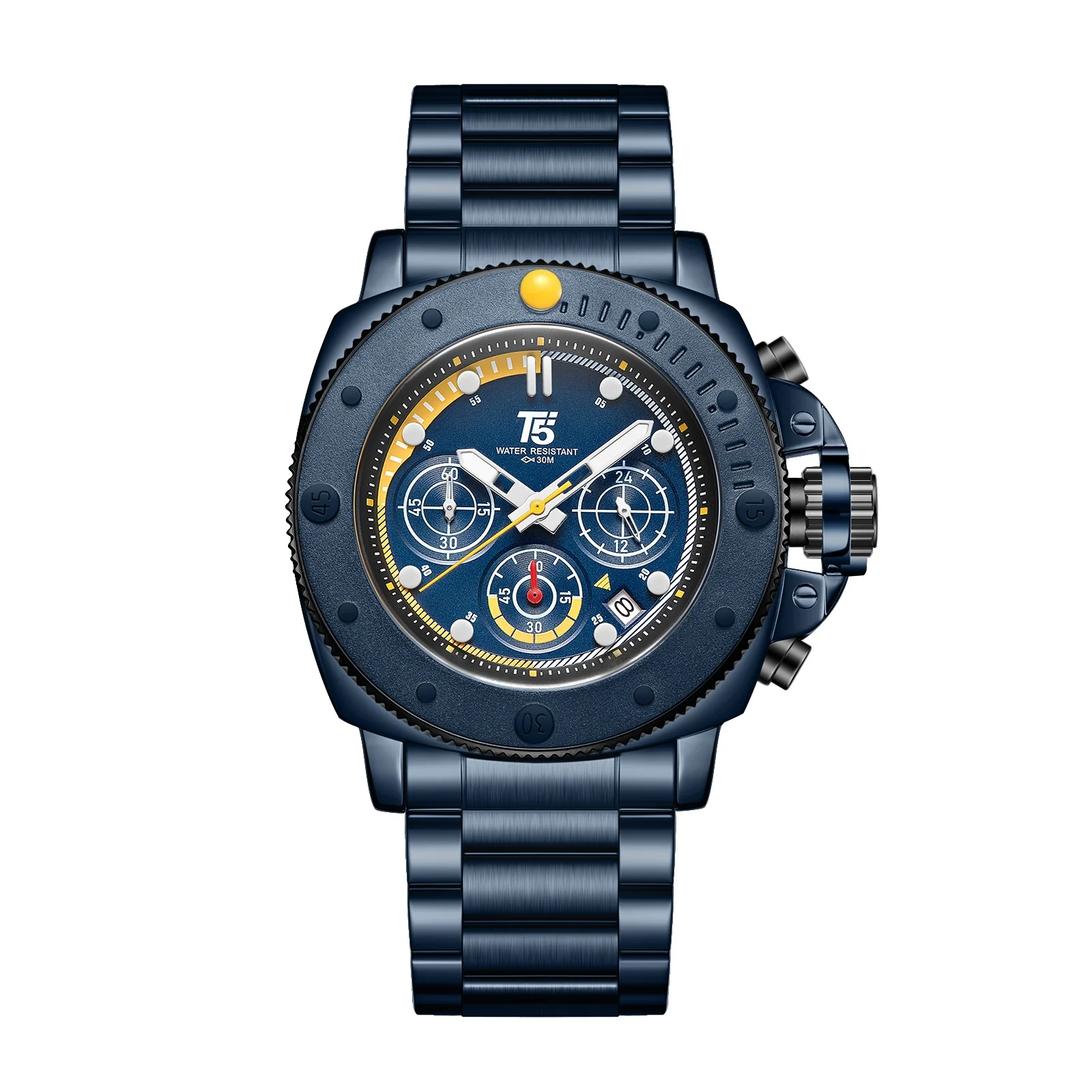 H4031G Reloj T5 para hombre pulsera de metal - Image 3