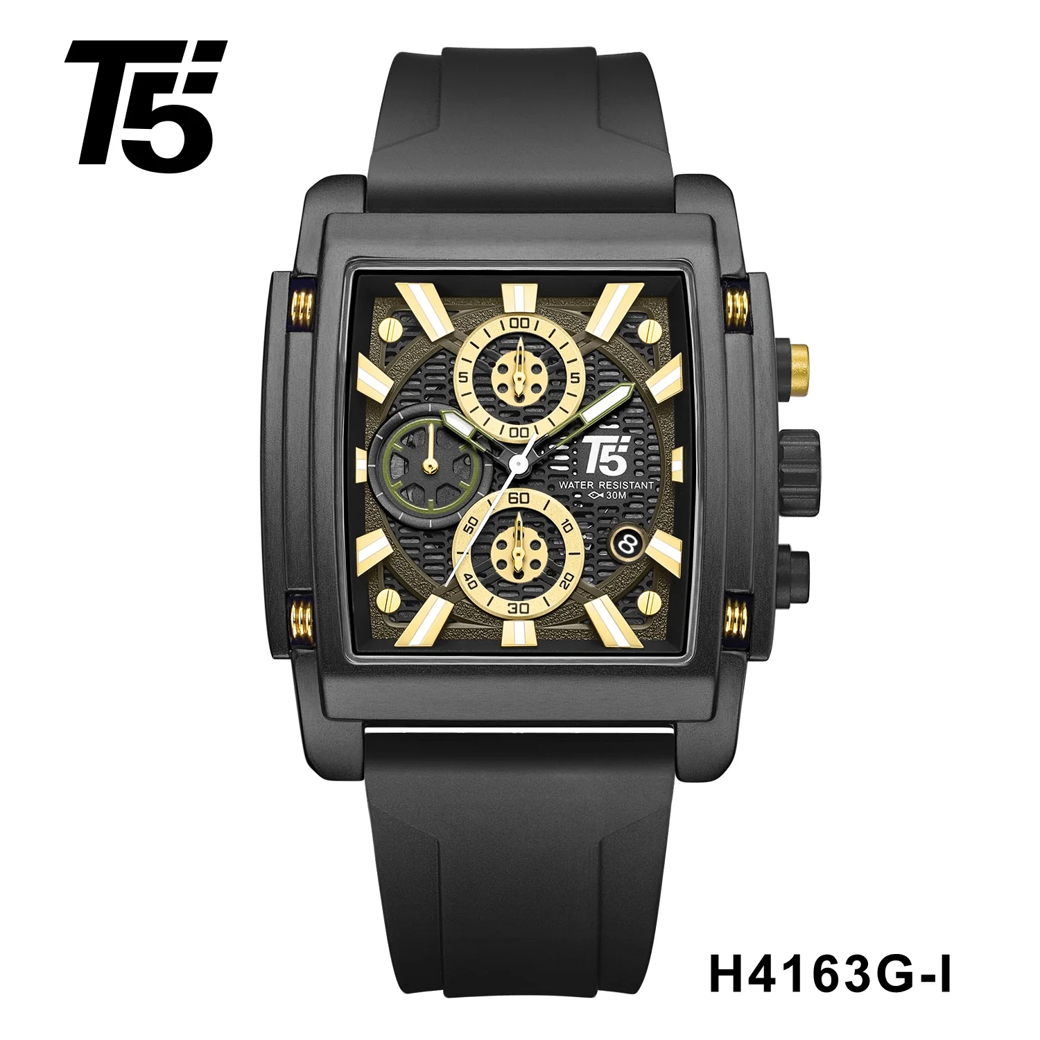 H4163G Reloj T5 para hombre pulsera de resina - Image 8