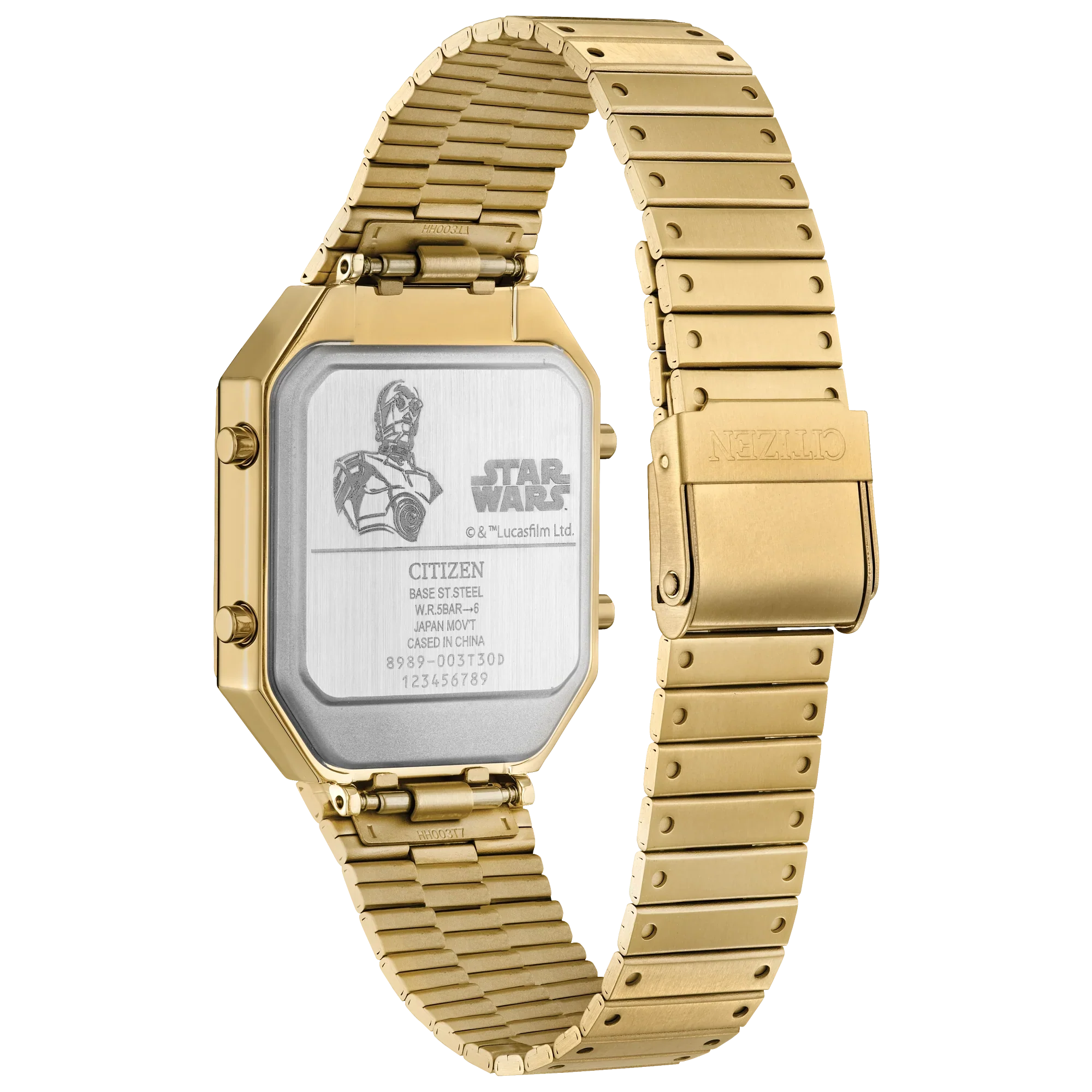 JG2123-59E Reloj Citizen Star Wars C-3PO de hombre correa de metal digital - Image 3