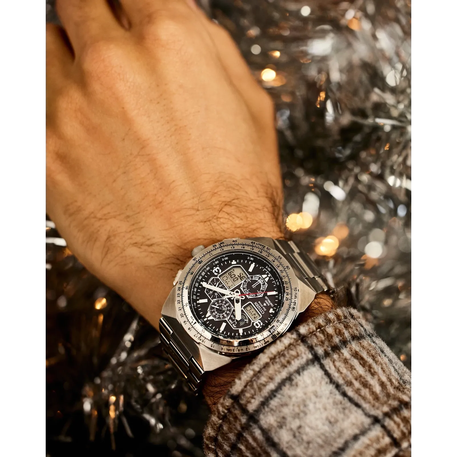 JY8120-58E Reloj Citizen Promaster Skyhawk de hombre pulsera de metal 46 mm Eco-drive - Image 2