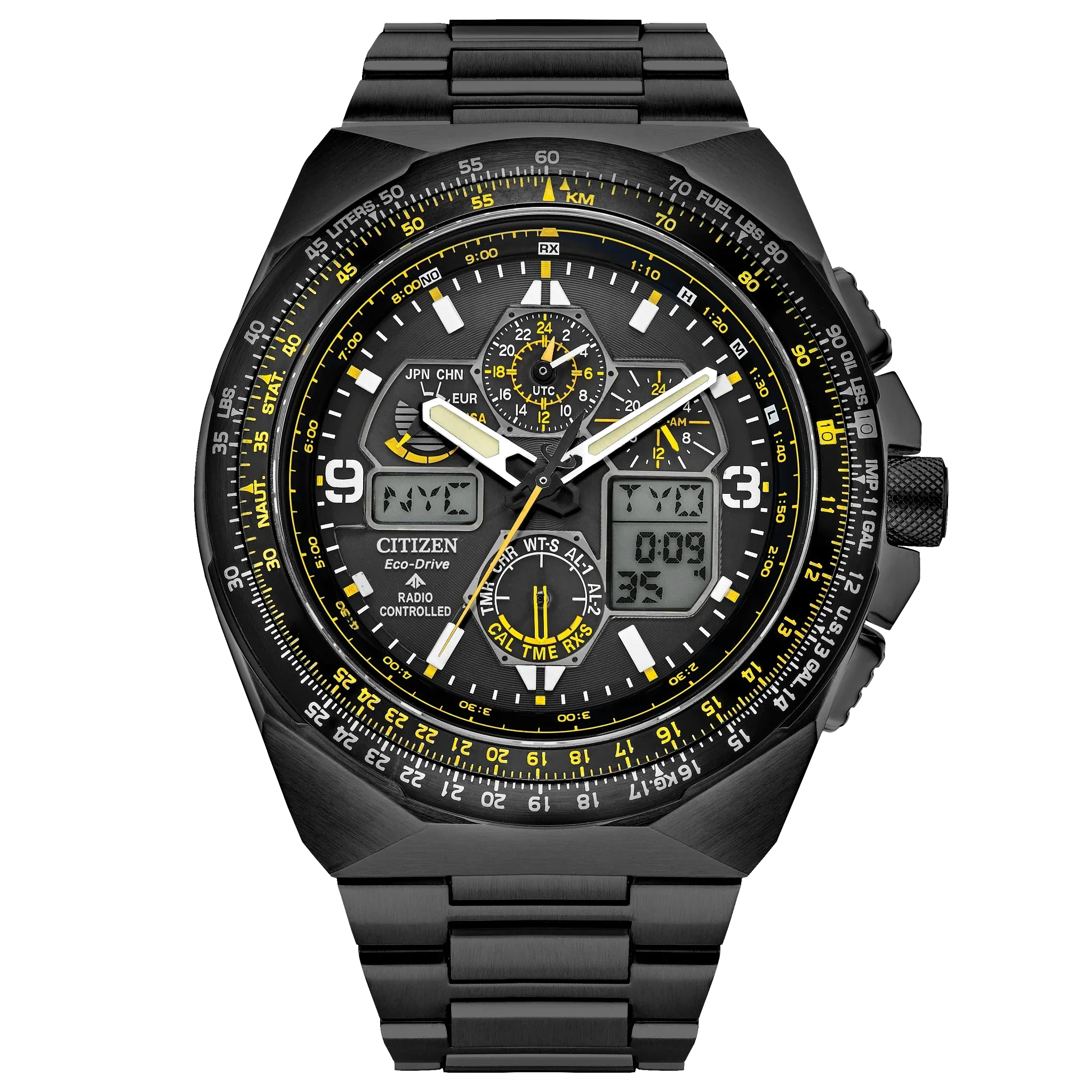 JY8127-59E Reloj Citizen Promaster Skyhawk de hombre correa de metal Eco-drive