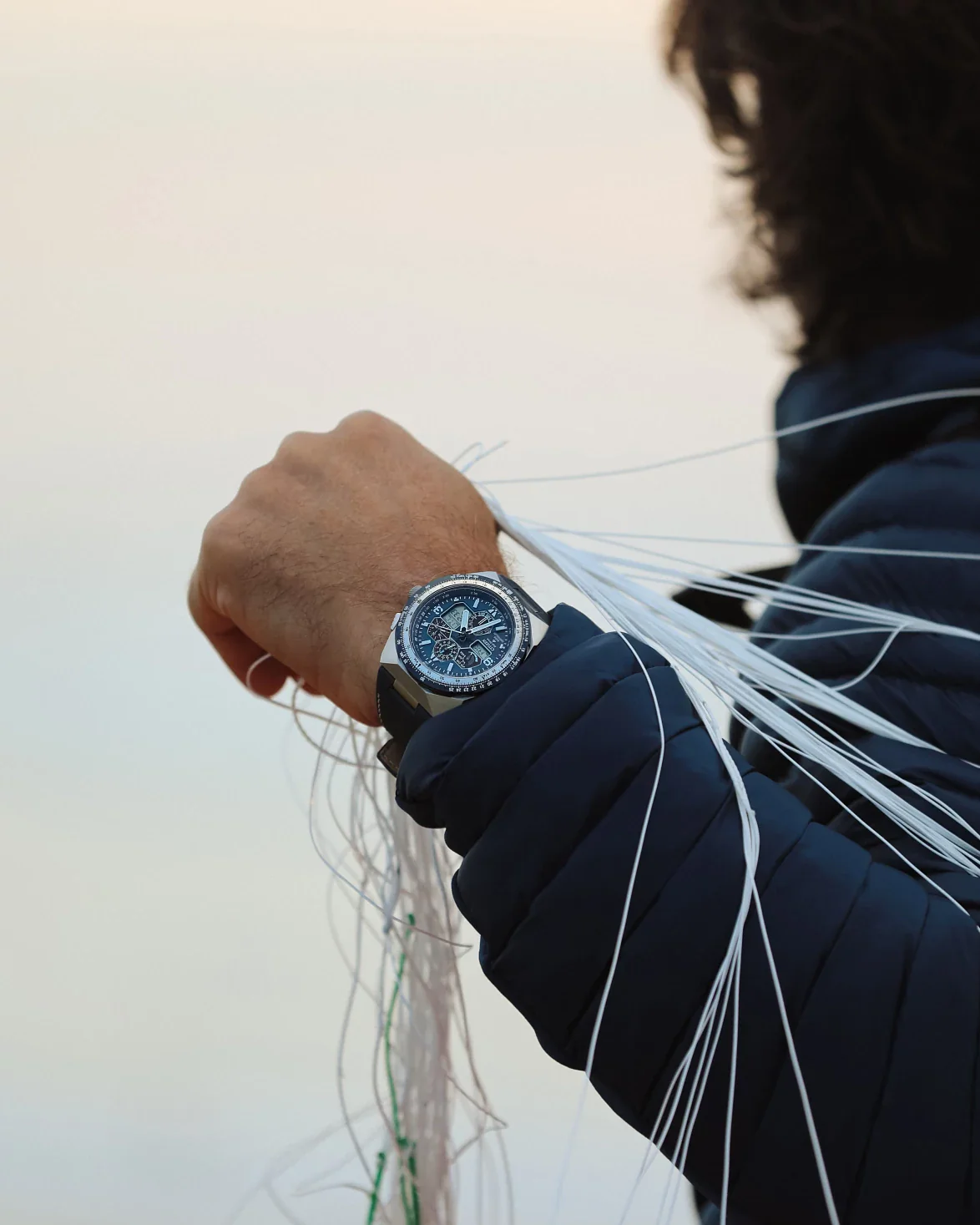 JY8148-08L Reloj Citizen Promaster Skyhawk A-T Eco-drive de hombre pulsera de cuero 46 mm - Image 3