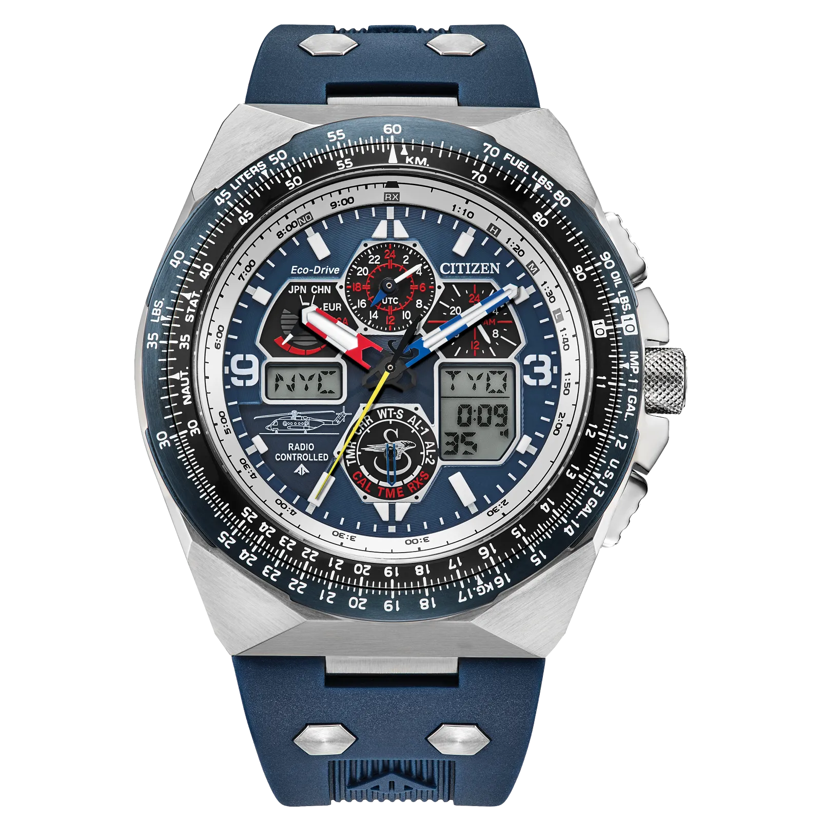 JY8156-00L Reloj Citizen Promaster Sikorsky Eco-drive de hombre pulsera de caucho