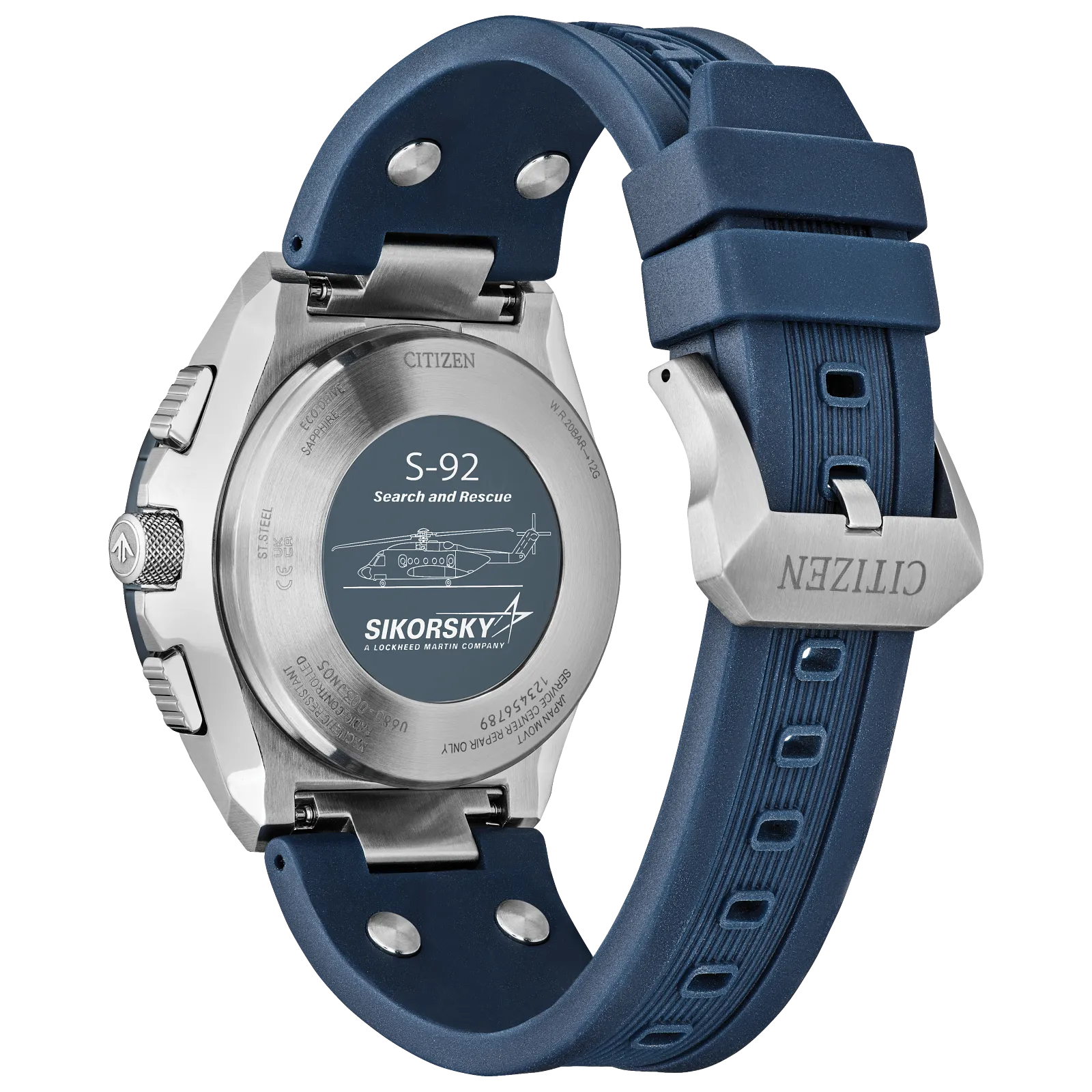JY8156-00L Reloj Citizen Promaster Sikorsky Eco-drive de hombre pulsera de caucho - Image 2