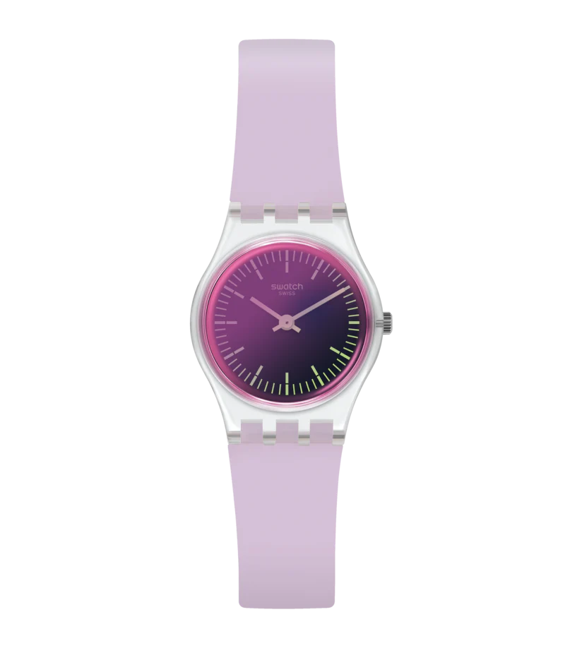 LK390 Swatch Ultraviolet de mujer pulsera de caucho