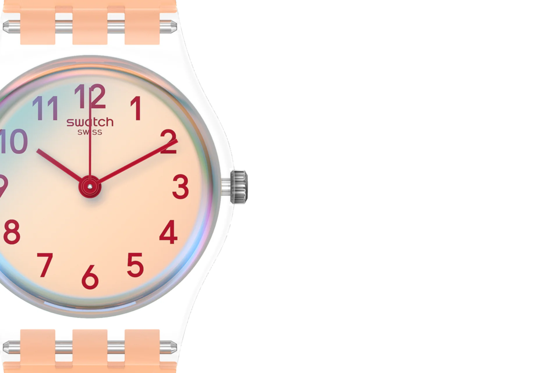 LK395 Swatch Casual Pink de dama correa de resina - Image 5