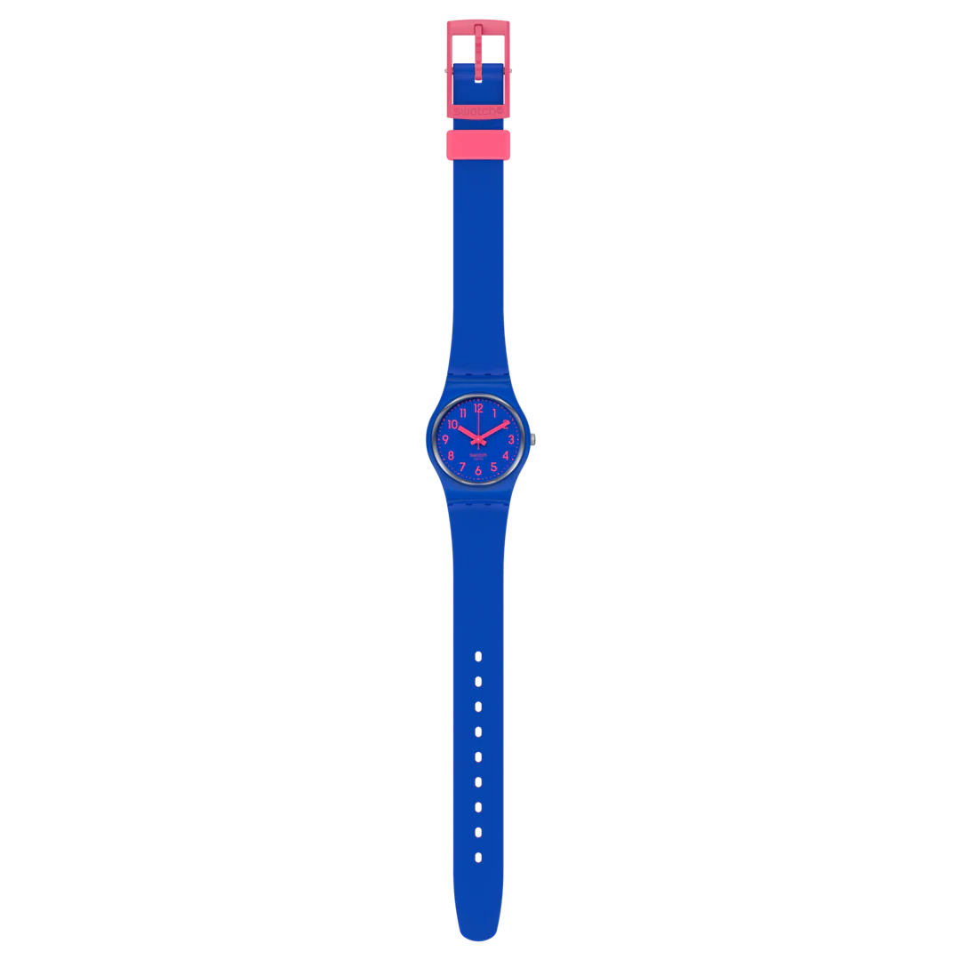 LS115C Reloj Swatch Back To Biko Bloo de señorita banda de resina - Image 4