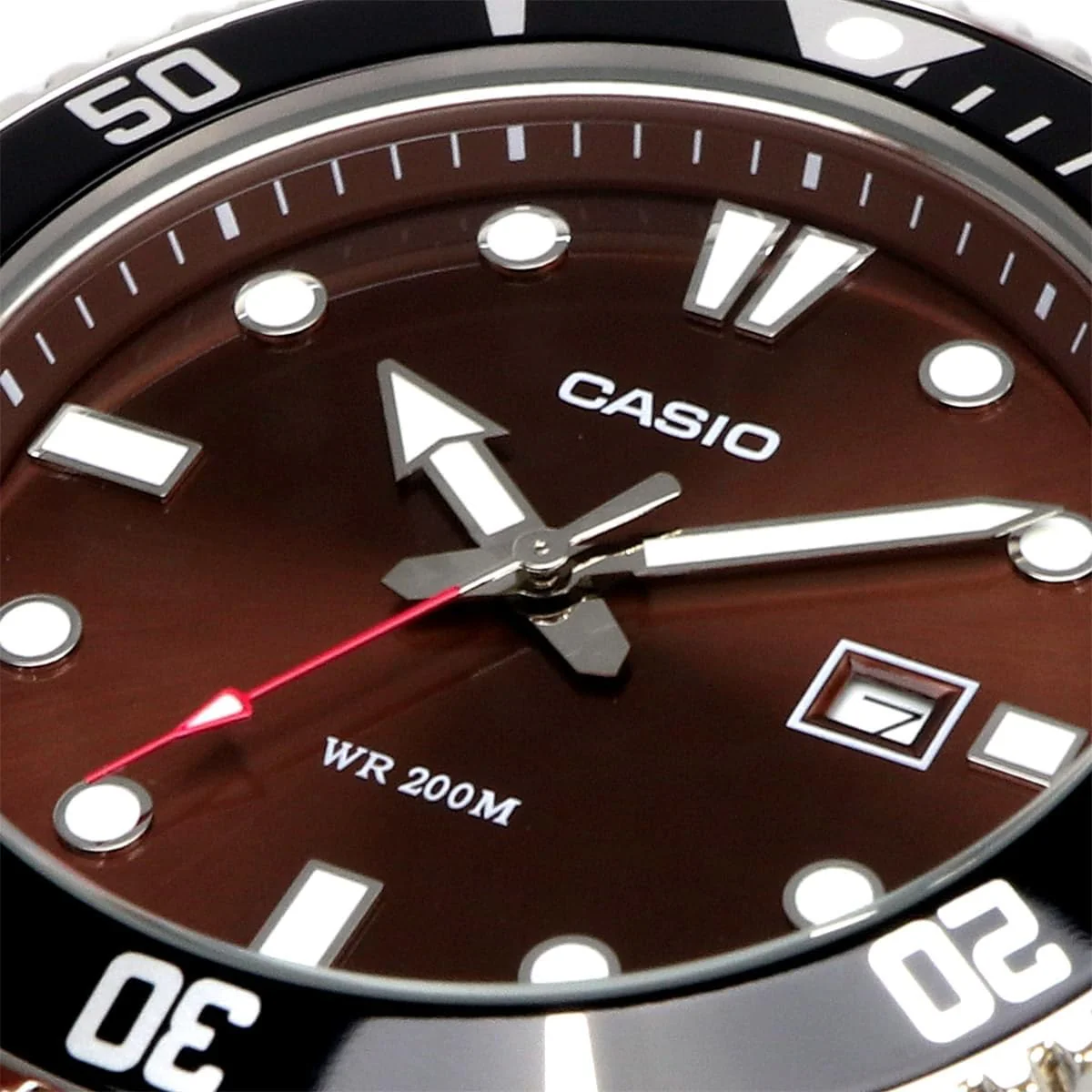 MDV-107D-5AV Casio para caballero pulsera de acero inoxidable - Image 4
