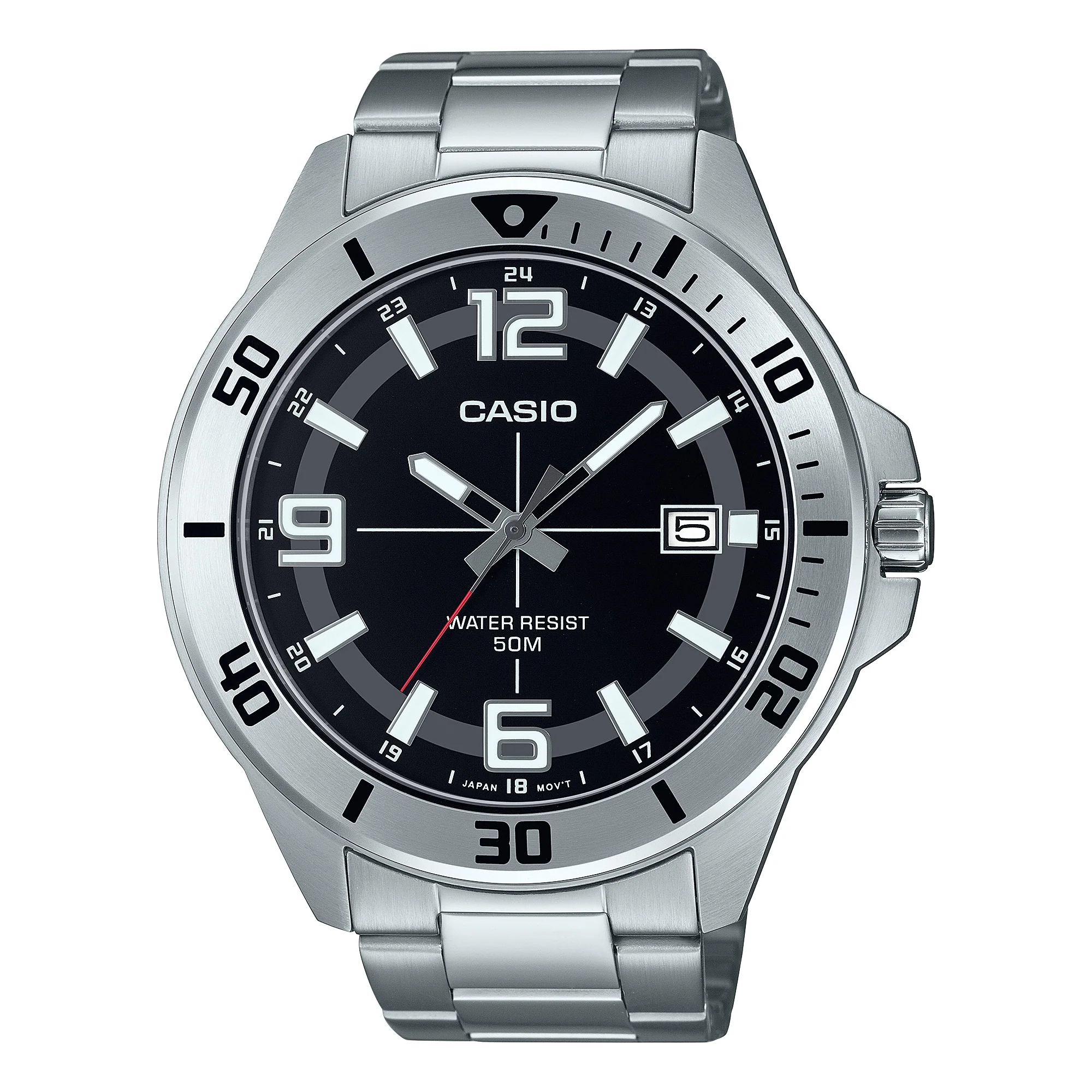 MTC-100D-1BV Casio reloj para caballero pulsera de metal