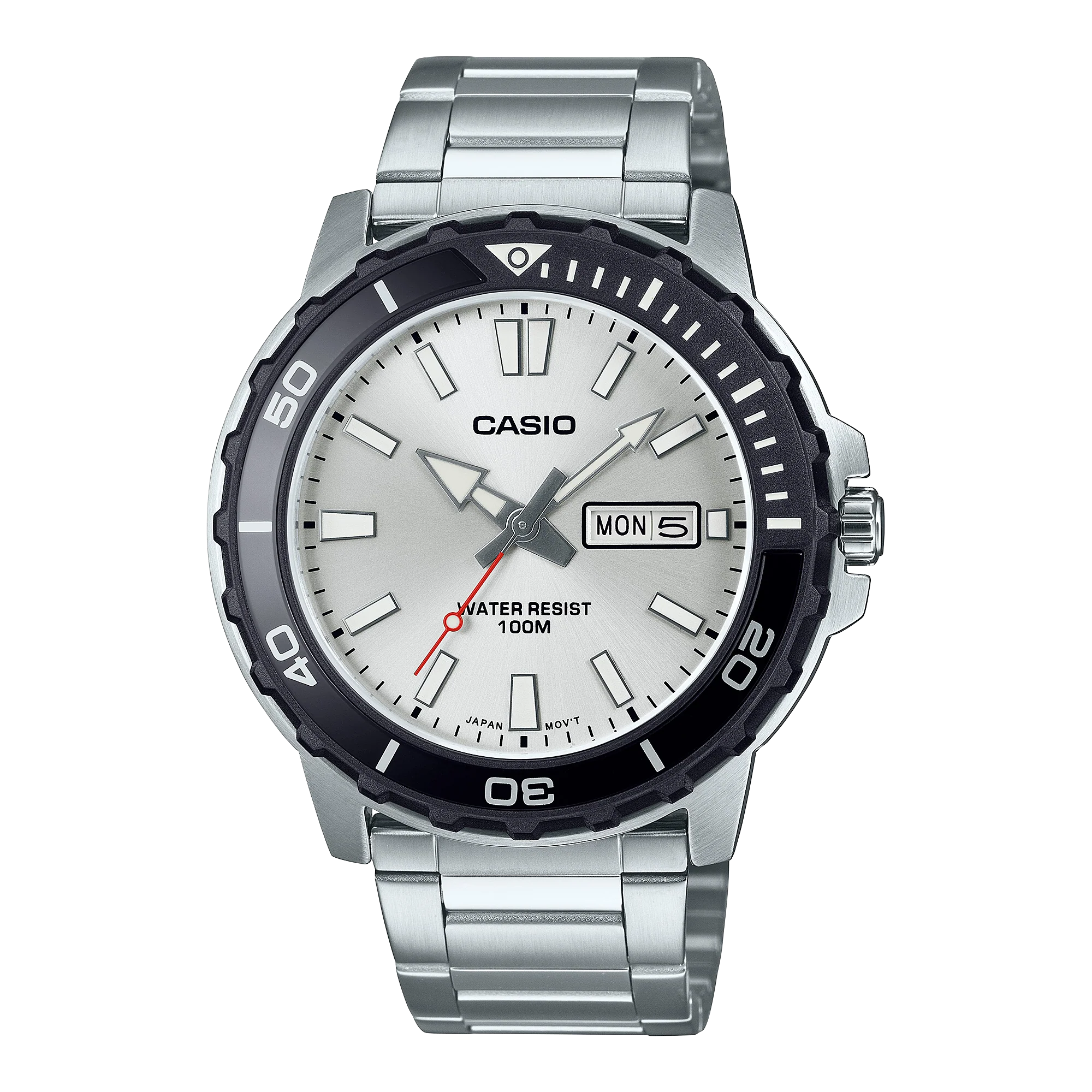 MTD-125D-7AV Casio de caballero pulsera de metal