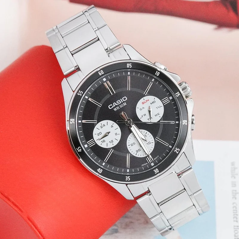 MTP-1374D-1A3V Casio reloj para caballero pulsera de metal - Image 3