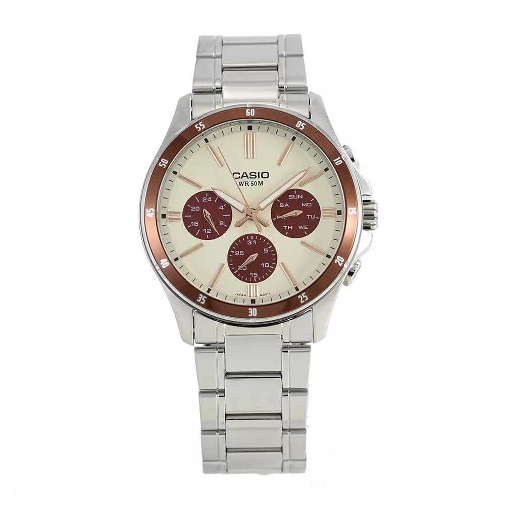 MTP-1374D-5A2V Casio Reloj para caballero pulsera de metal - Image 2
