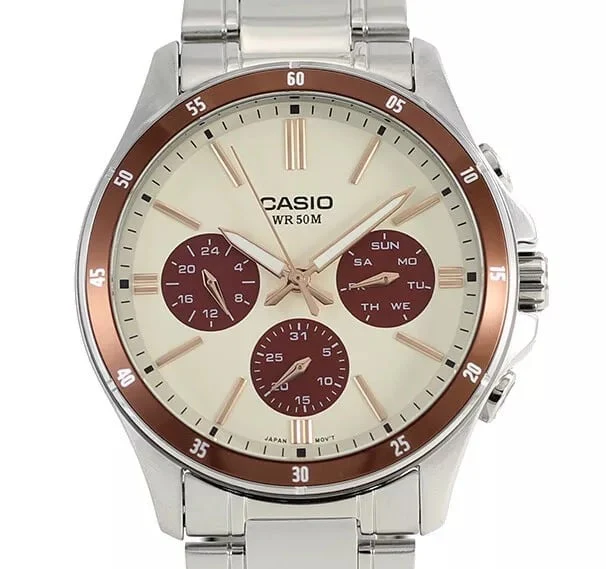 MTP-1374D-5A2V Casio Reloj para caballero pulsera de metal - Image 4