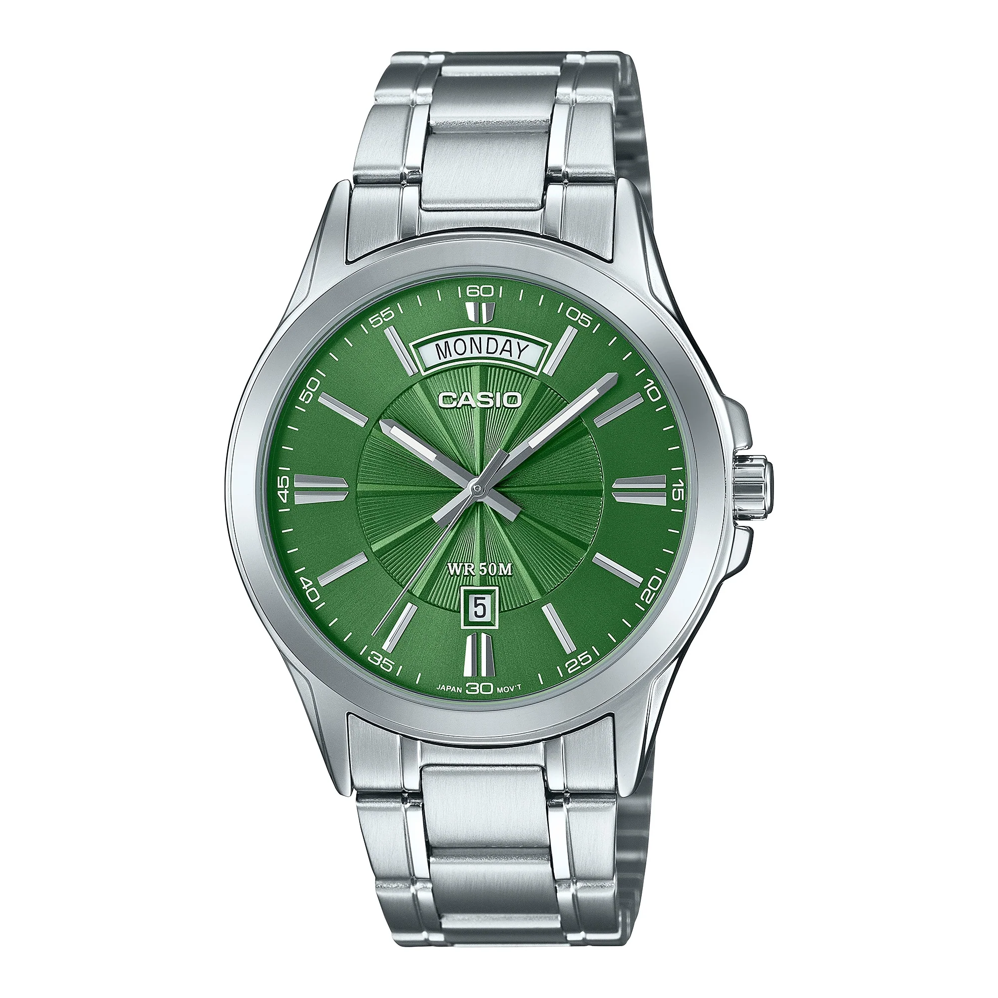 MTP-1381D-3AV Reloj Casio de hombre pulsera de metal 46 mm