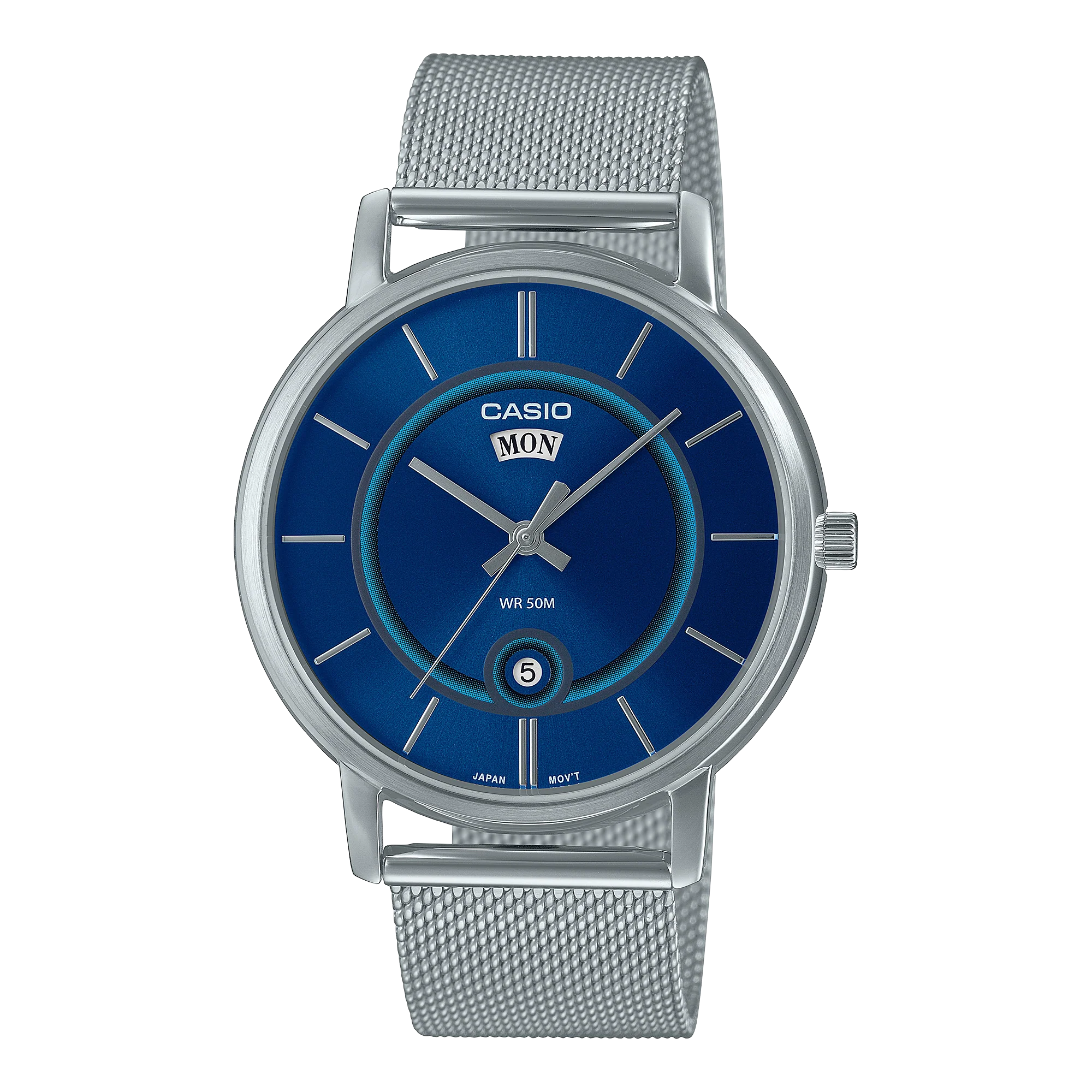 MTP-B120M-2AV Casio de caballero pulsera mesh